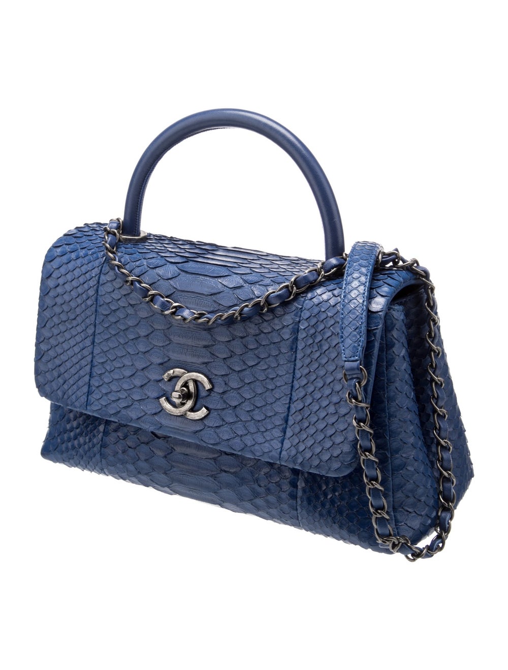 Chanel Small Python Coco Handle Bag - image 3