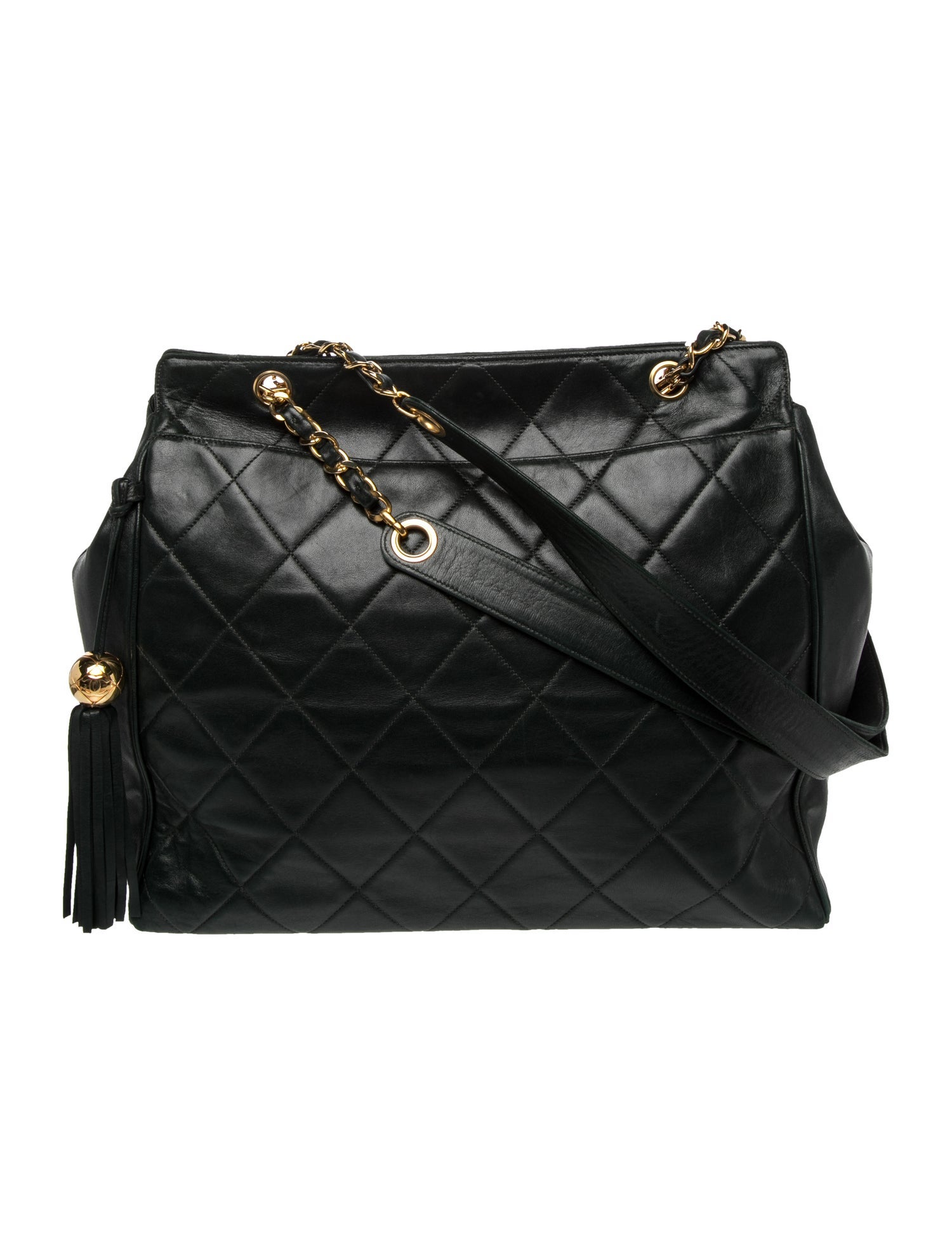 Chanel Quilted Tassel Shopping Tote