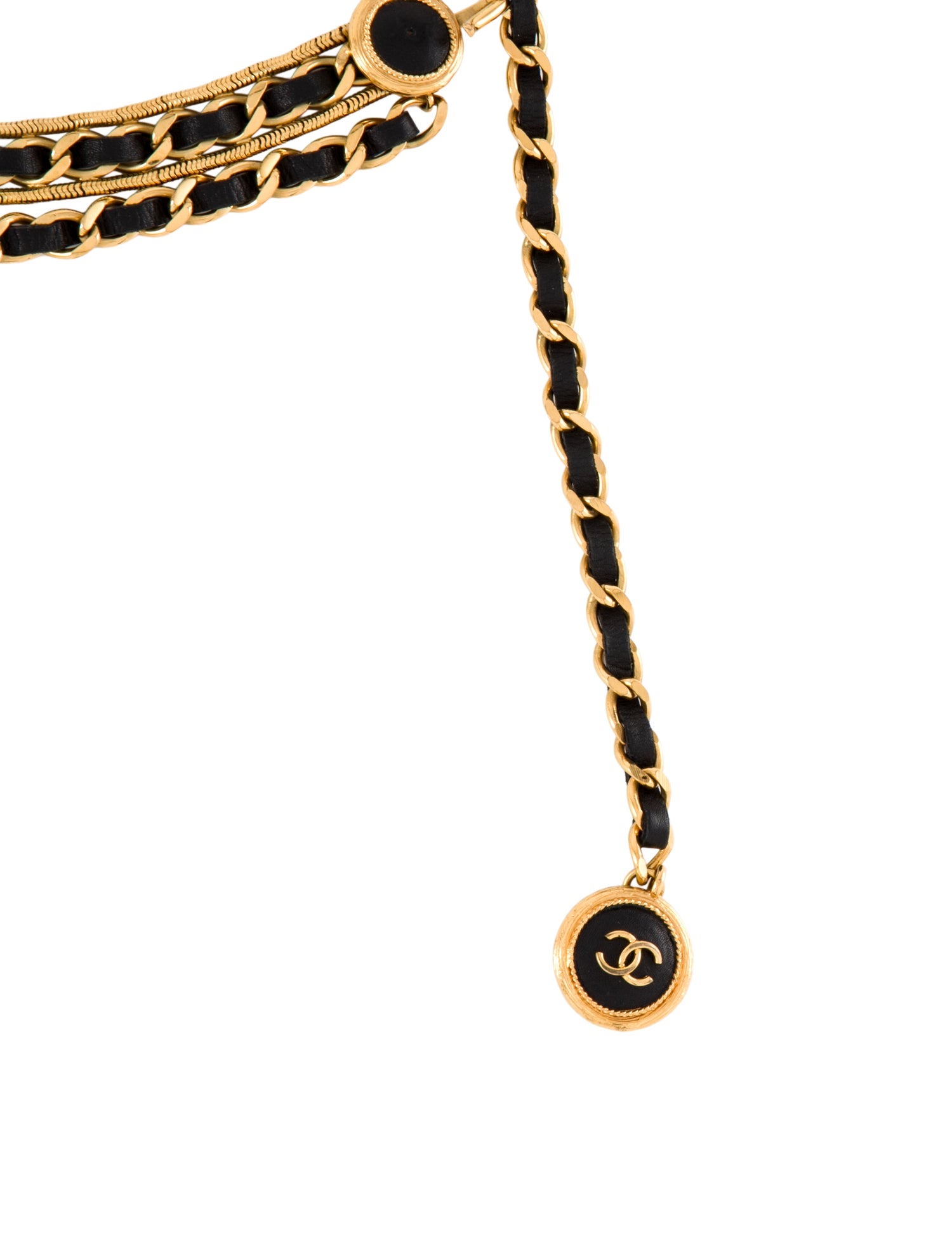 Chanel Vintage Interlocking CC Logo Waist Belt