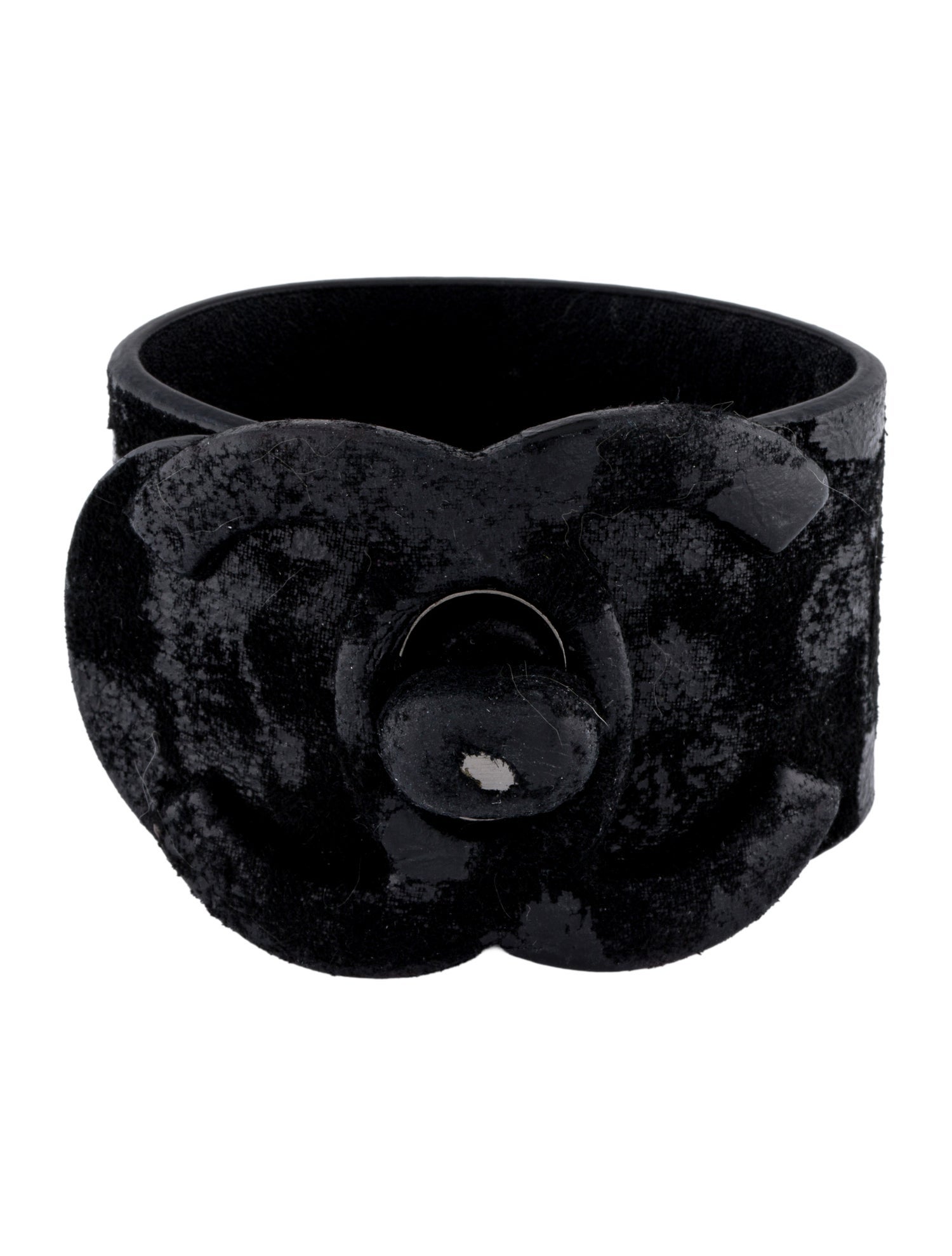 Chanel Leather CC Turn-Lock Bracelet