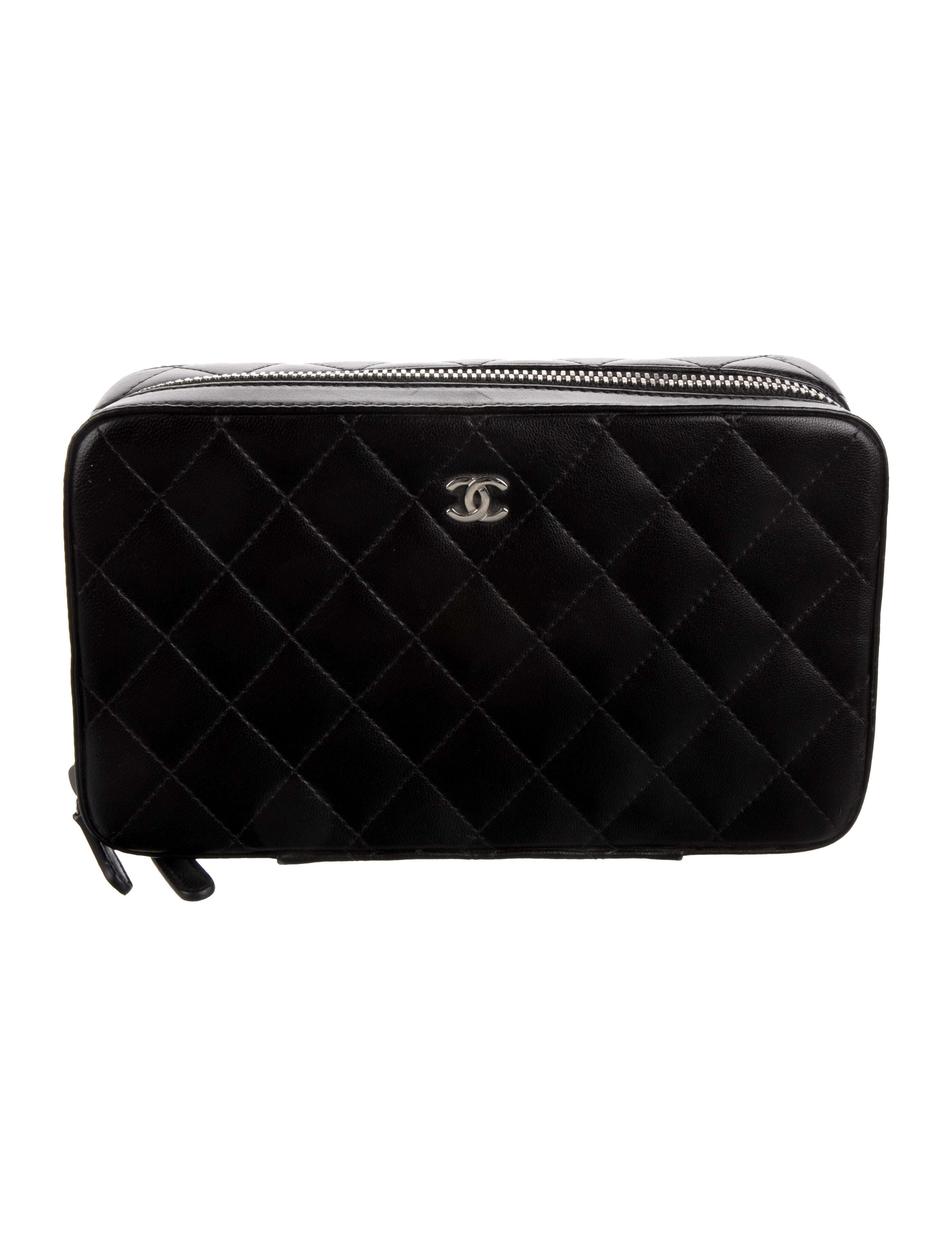 Chanel CC Quilted Jewelry Case