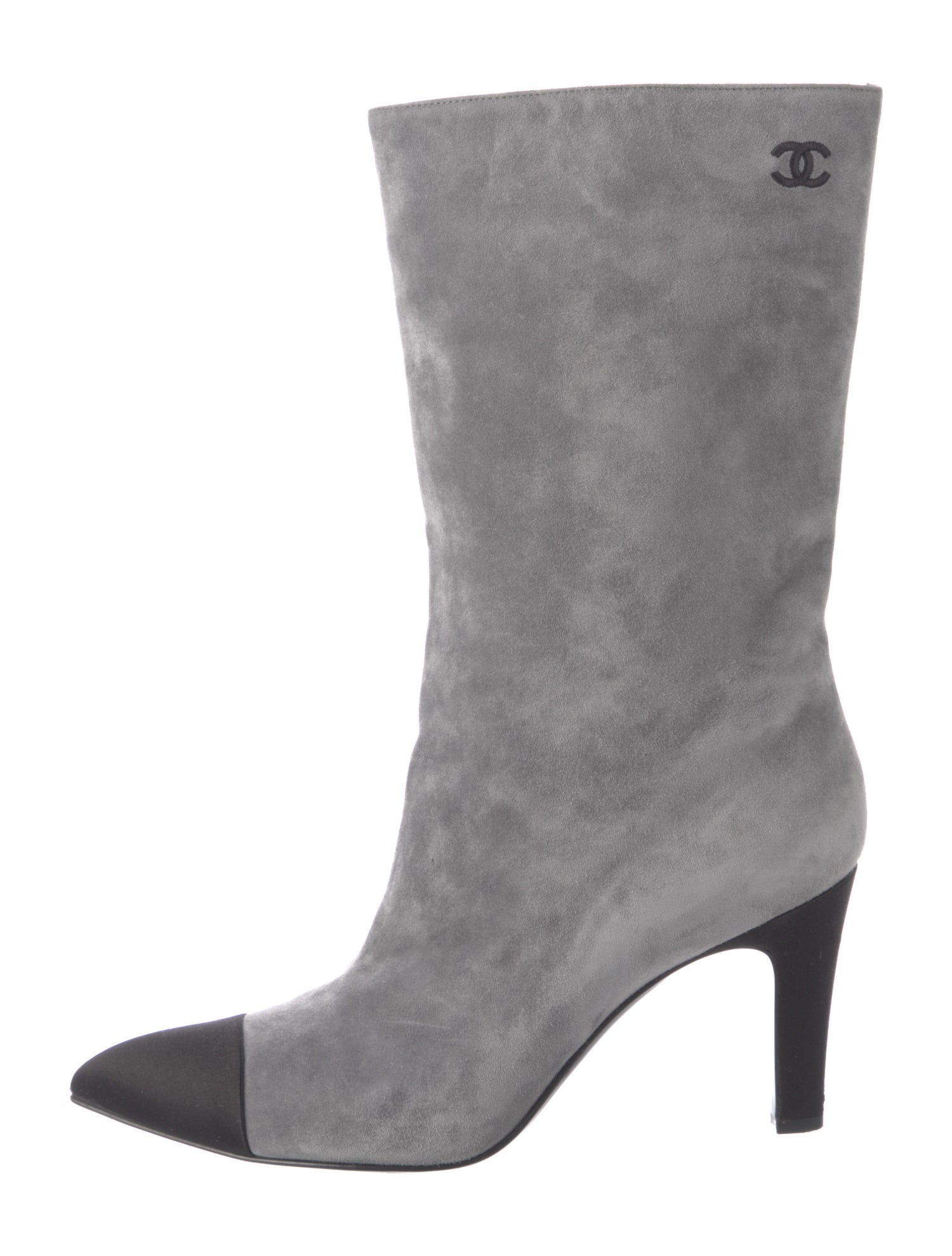 Chanel 2017 Interlocking CC Logo Boots