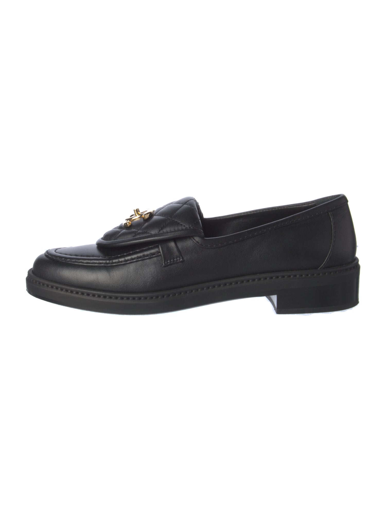 Chanel 2025 Interlocking CC Logo Loafers