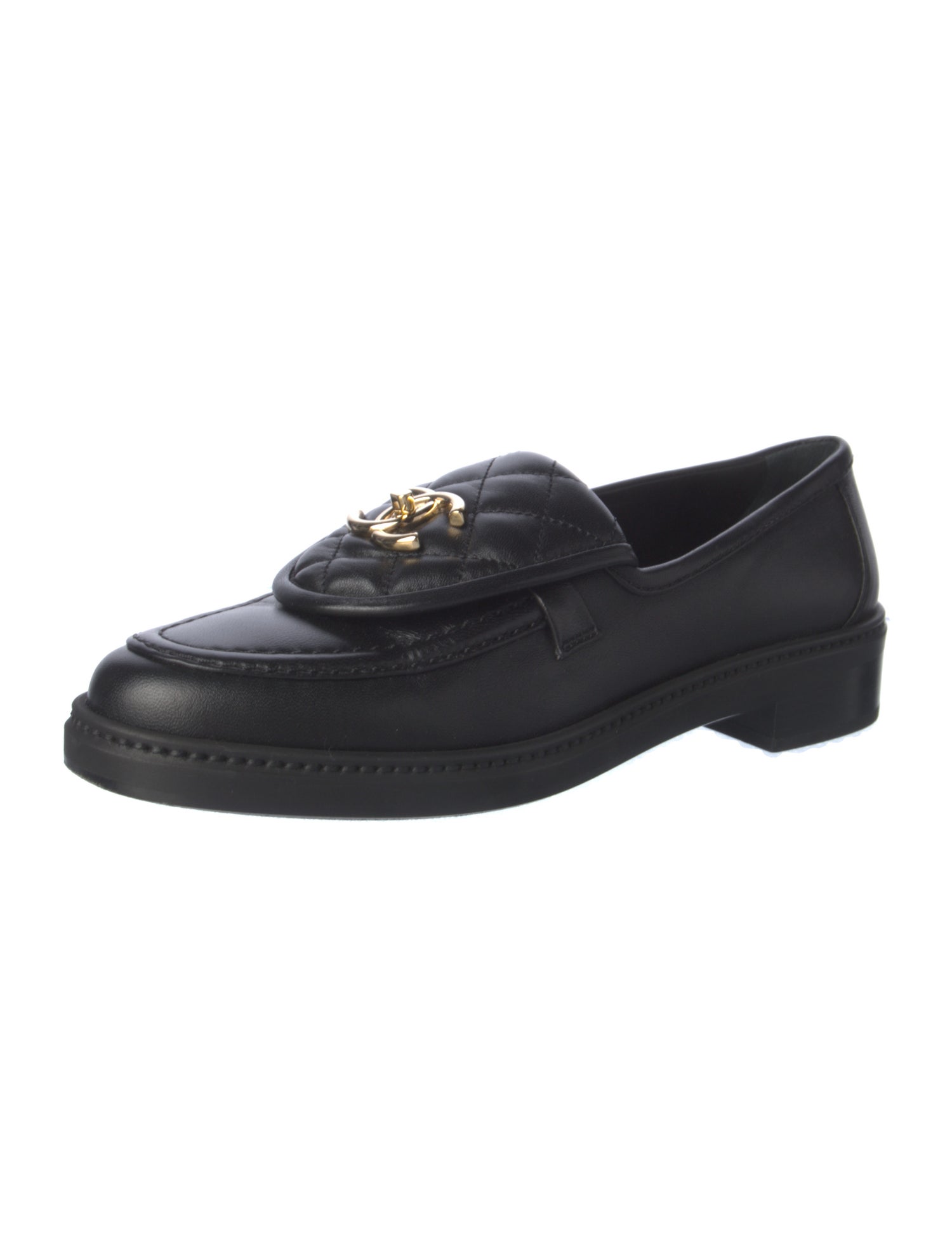 Chanel 2025 Interlocking CC Logo Loafers