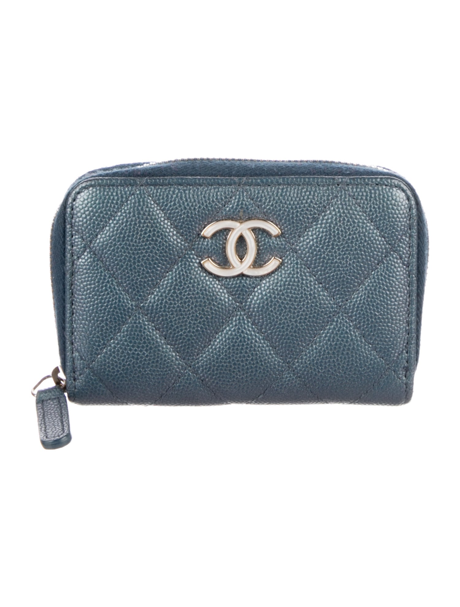 Chanel 2019 Interlocking CC Logo Compact Wallet