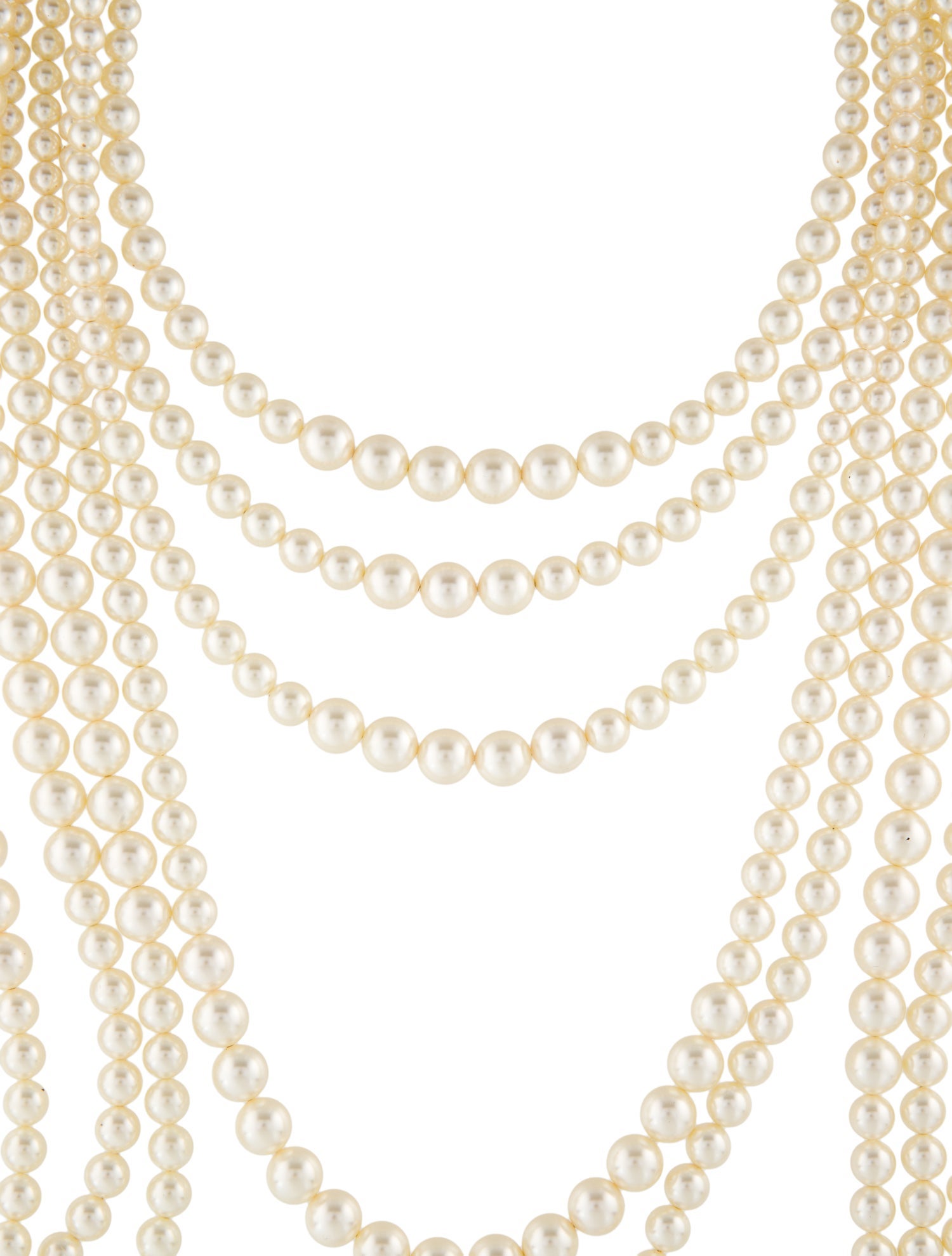 Chanel Faux Pearl & Resin Sweater Necklace