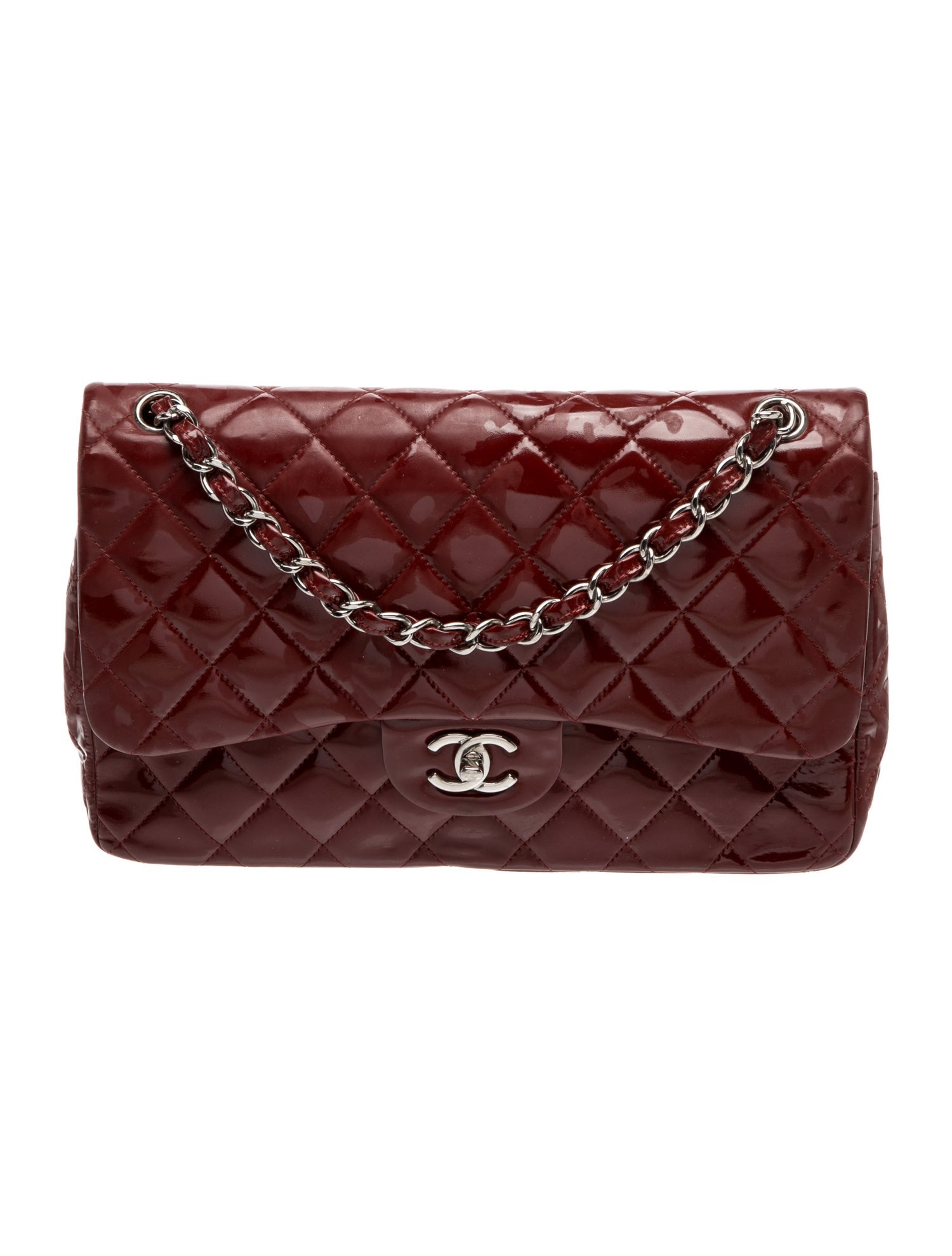 Chanel Classic Patent Jumbo Double Flap