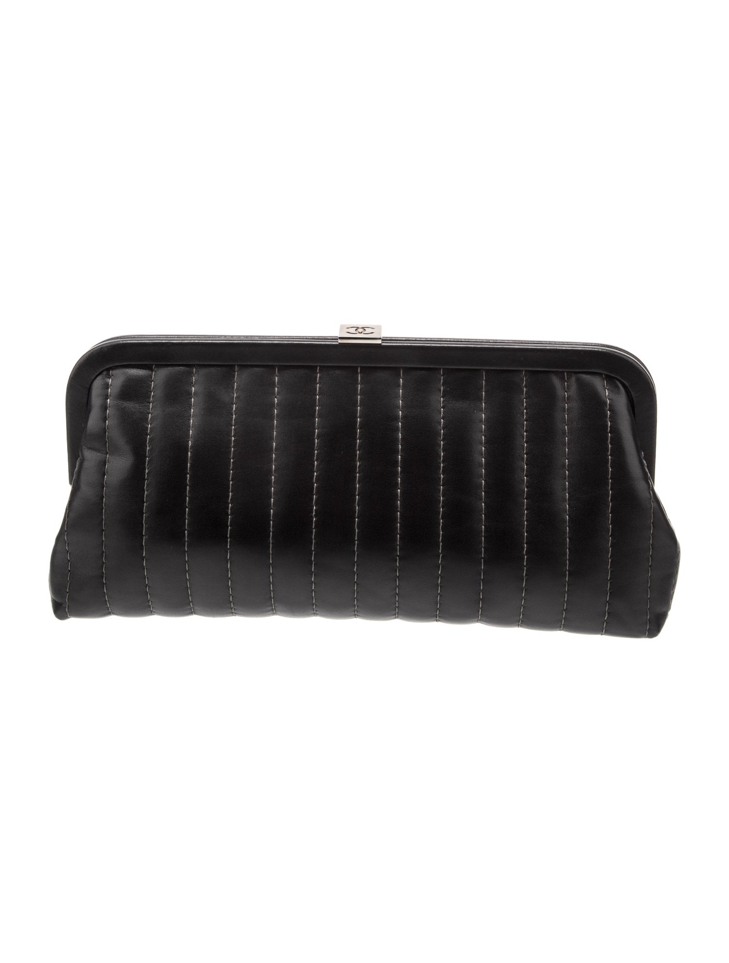 Chanel Vertical Quilt Mademoiselle Ligne Clutch