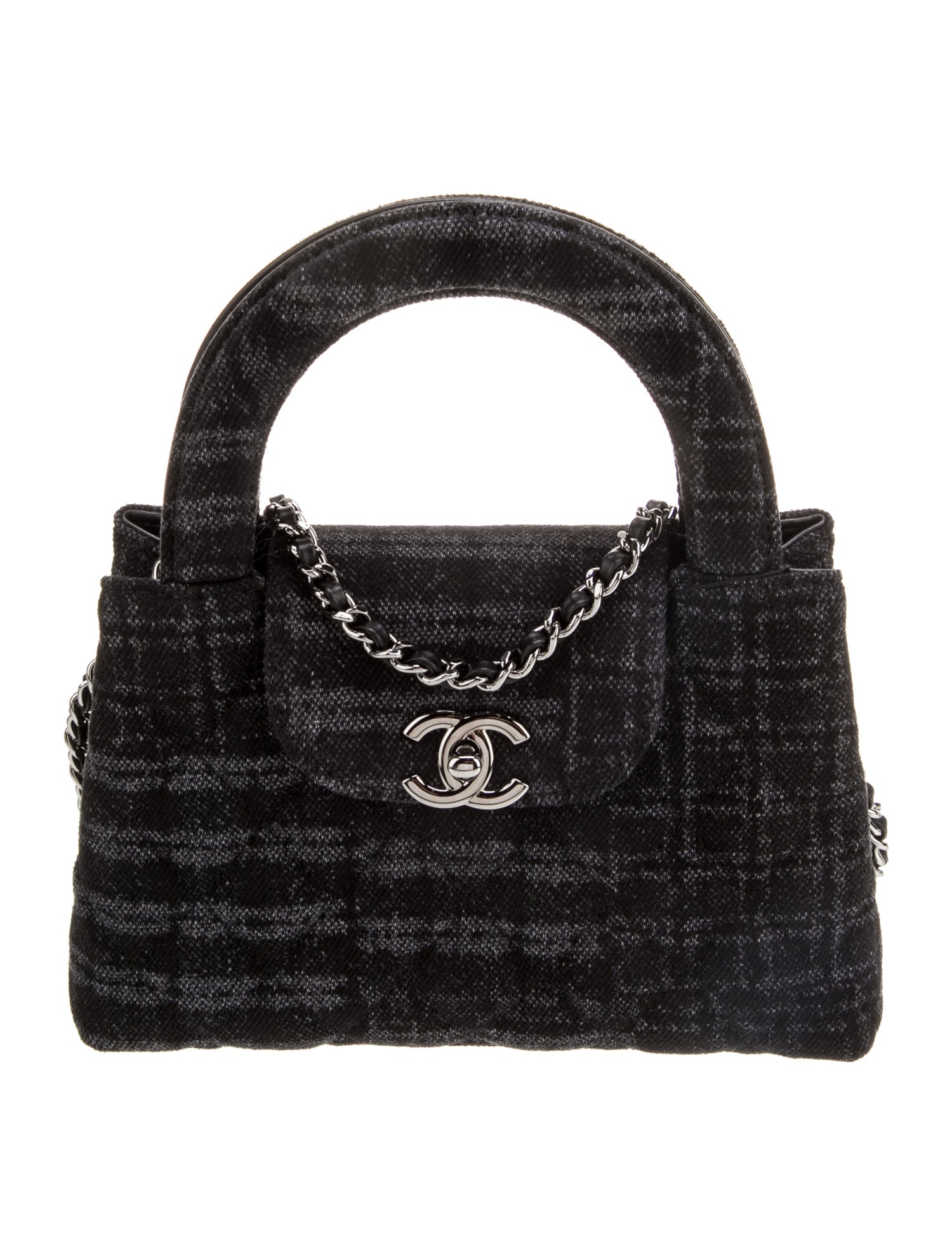 Chanel 2024 Denim Nano Kelly Shopper