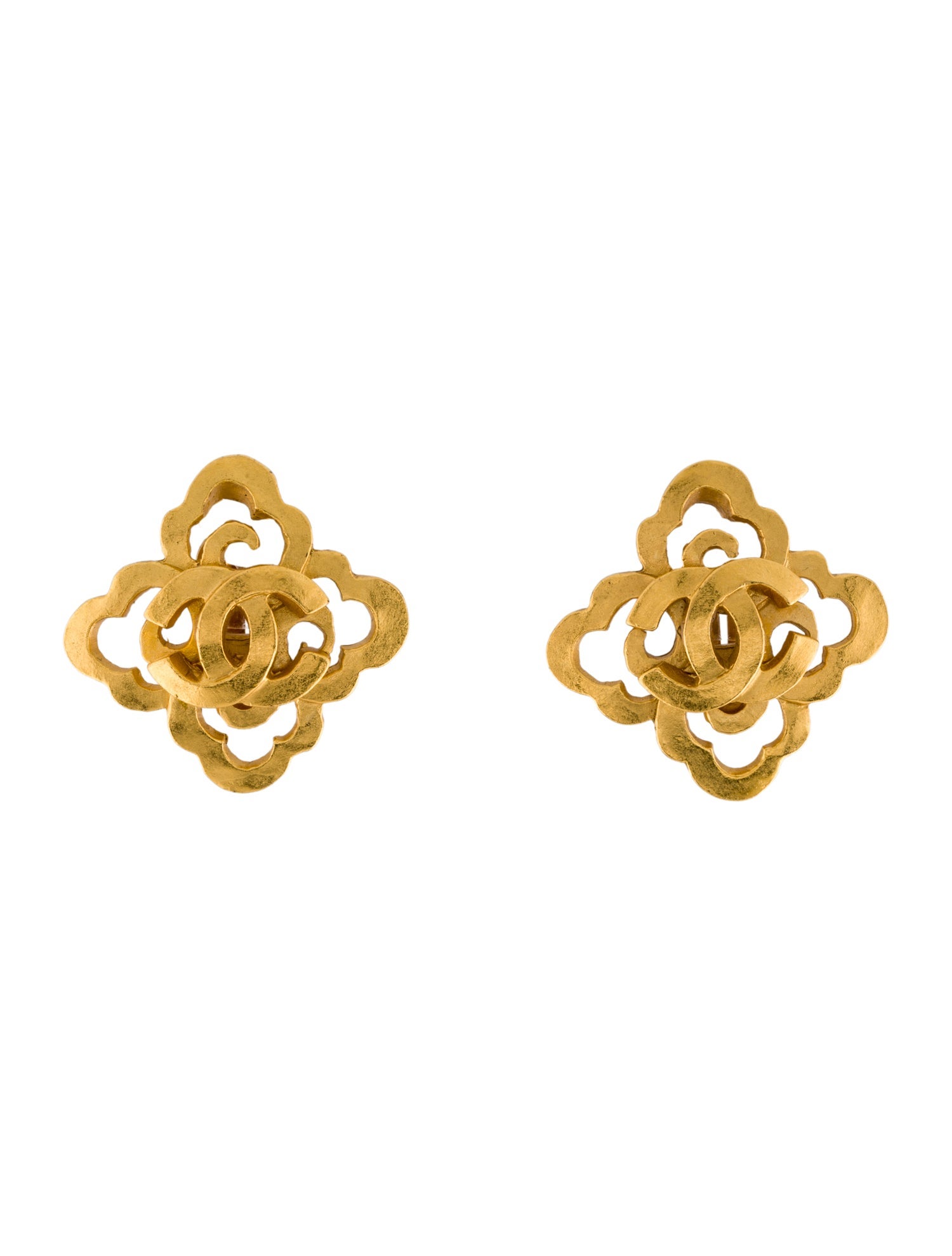 Chanel Vintage CC Clip-On Earrings
