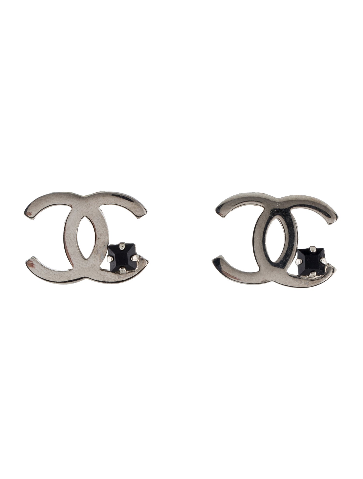 Chanel Strass CC Clip-On Earrings
