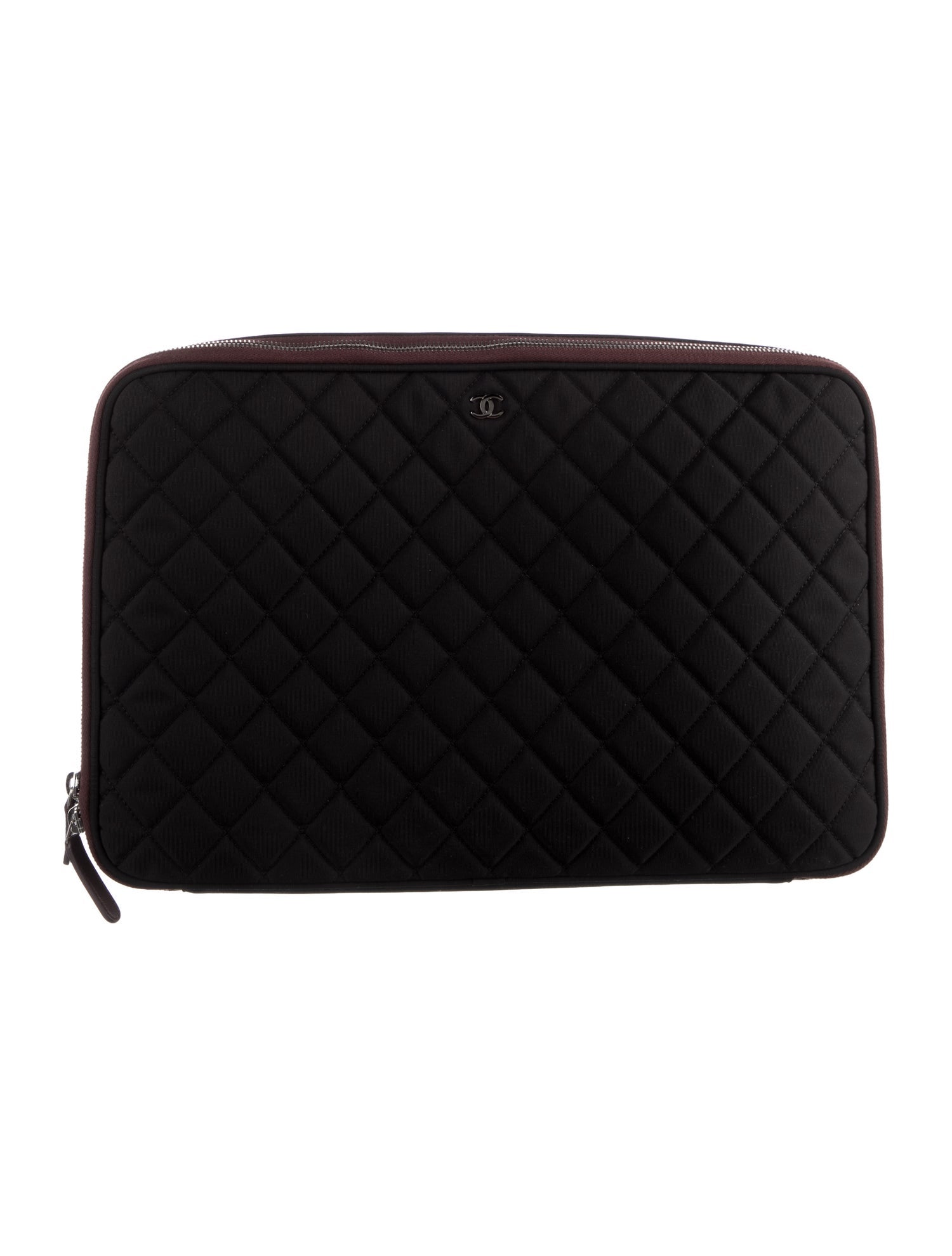 Chanel Quilted Nylon Laptop Case