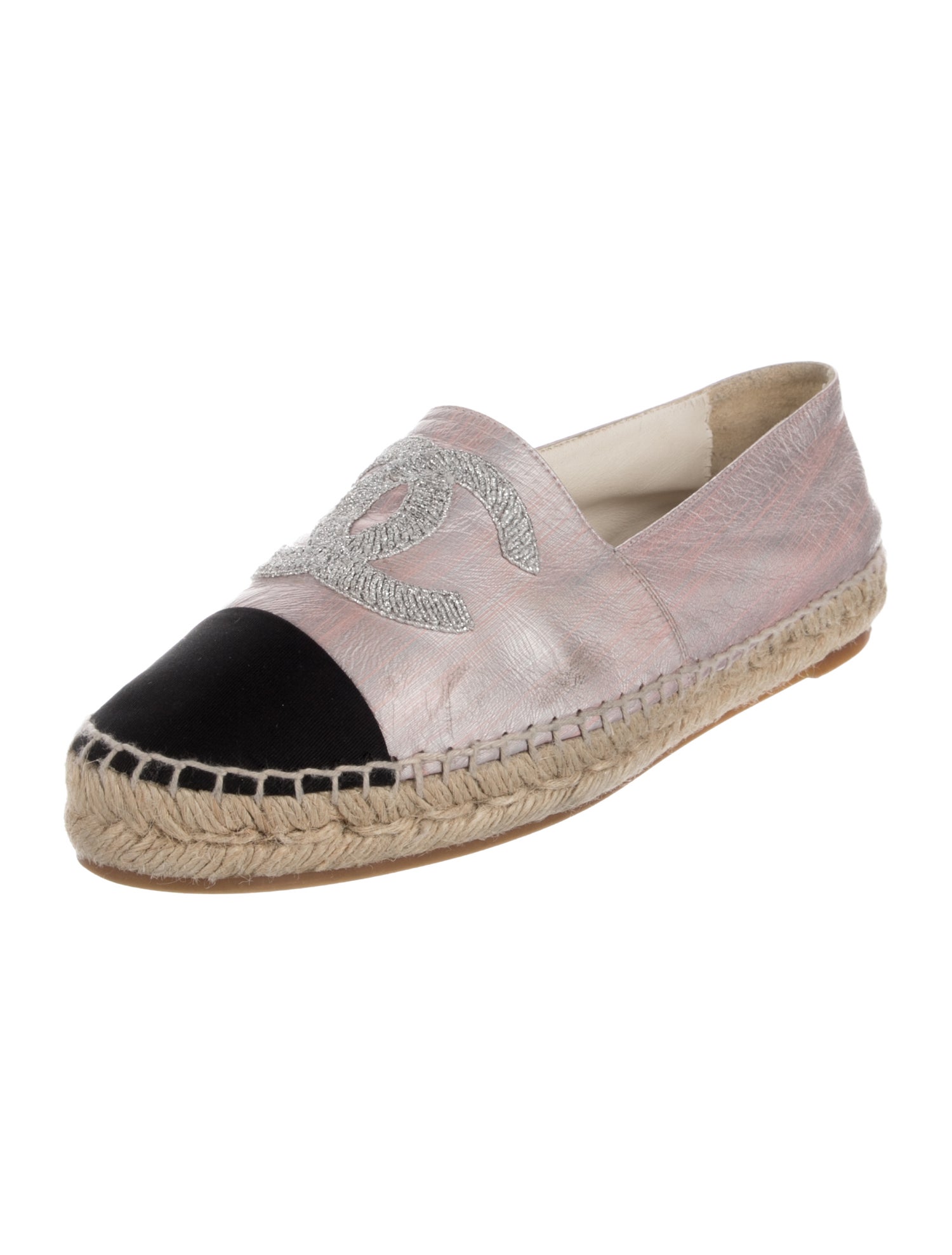 Chanel 2023 Interlocking CC Logo Espadrilles