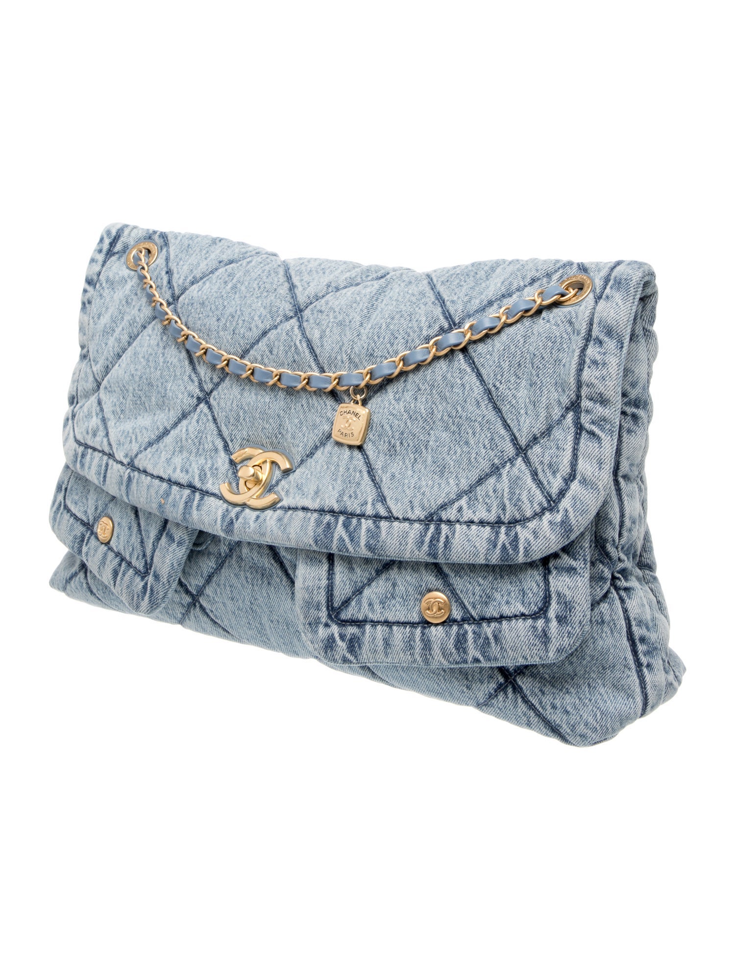 Chanel Denim Maxi Flap Bag