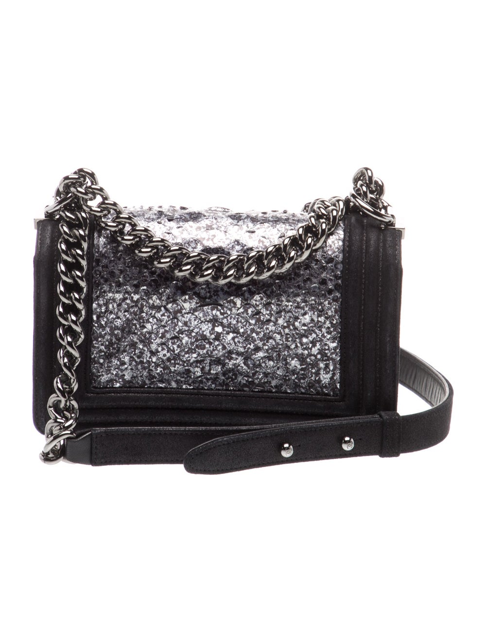 Chanel Small Python Strass Boy Bag - image 4