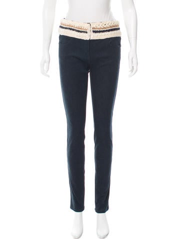 Chanel Mid-Rise Skinny Jeans