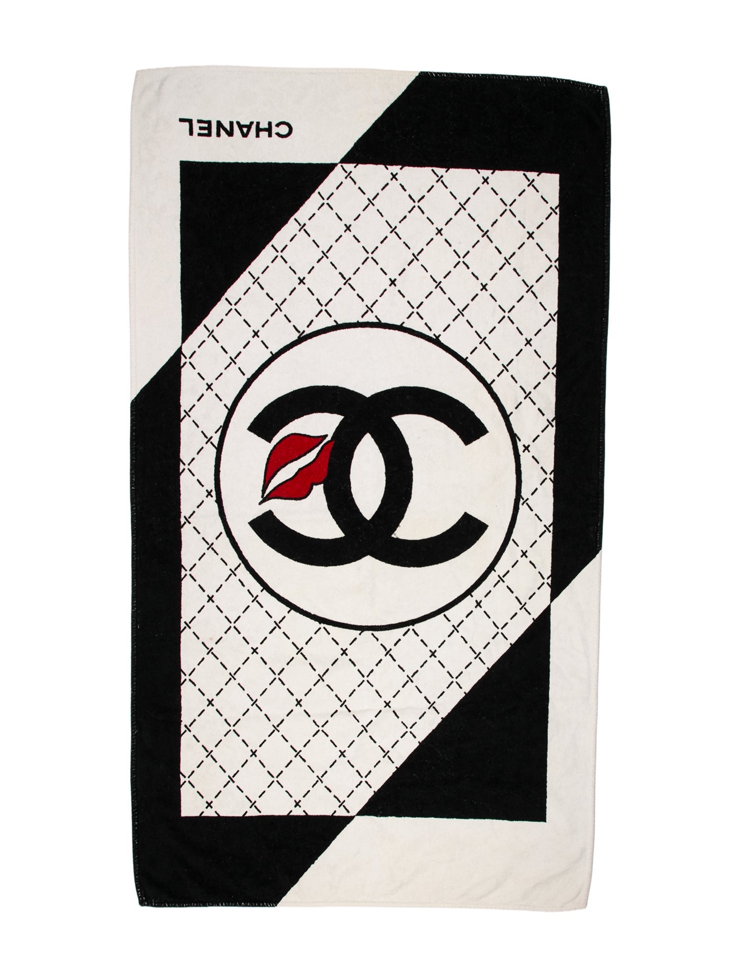 Chanel CC Lips Beach Towel