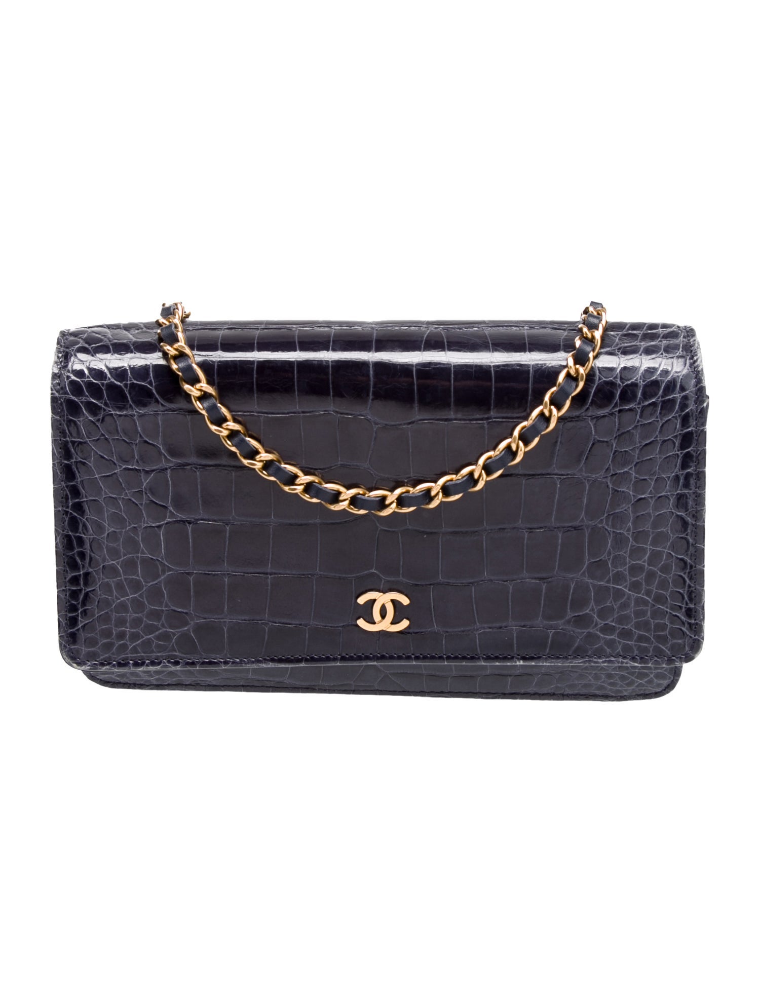 Chanel Alligator Classic Wallet on Chain