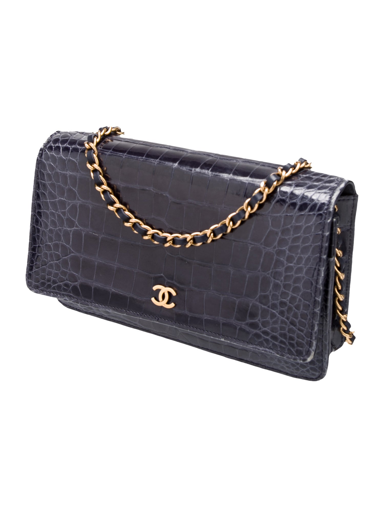 Chanel Alligator Classic Wallet on Chain