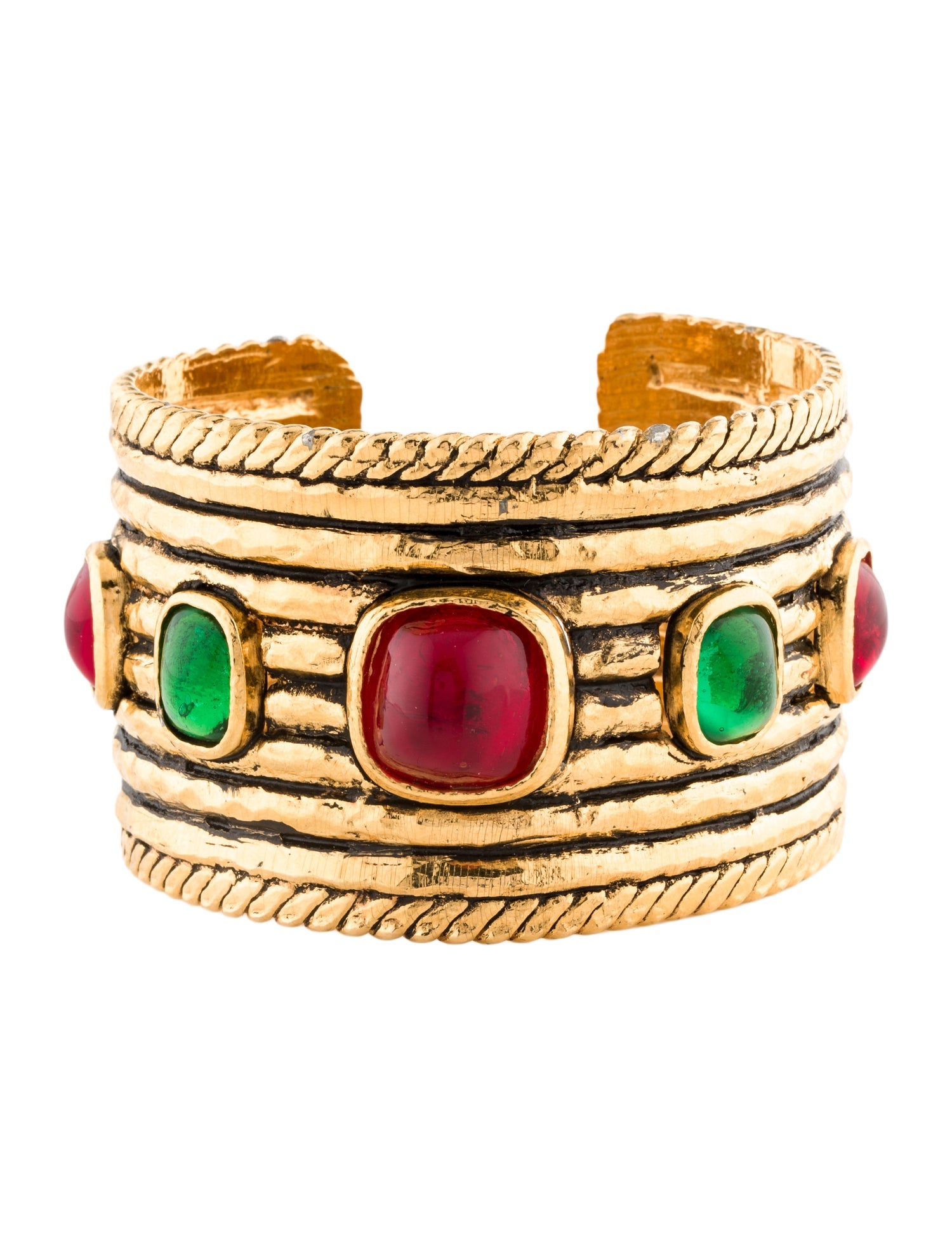 Chanel Vintage Gripoix Cuff Bracelet