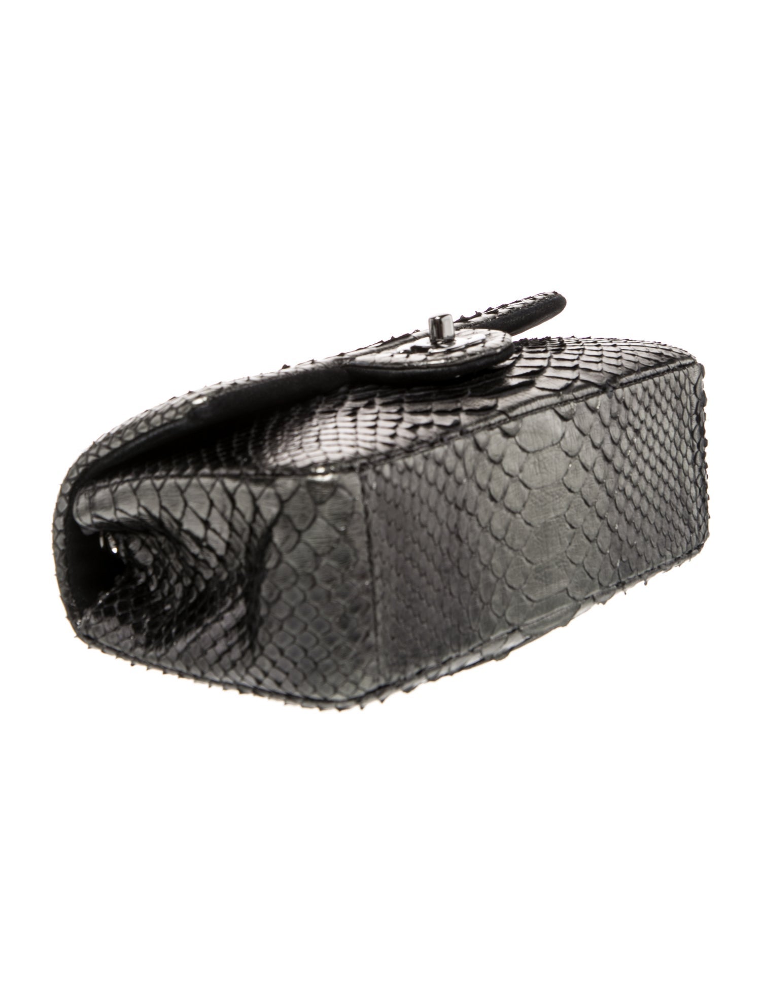 Python Rectangular Mini Flap Bag