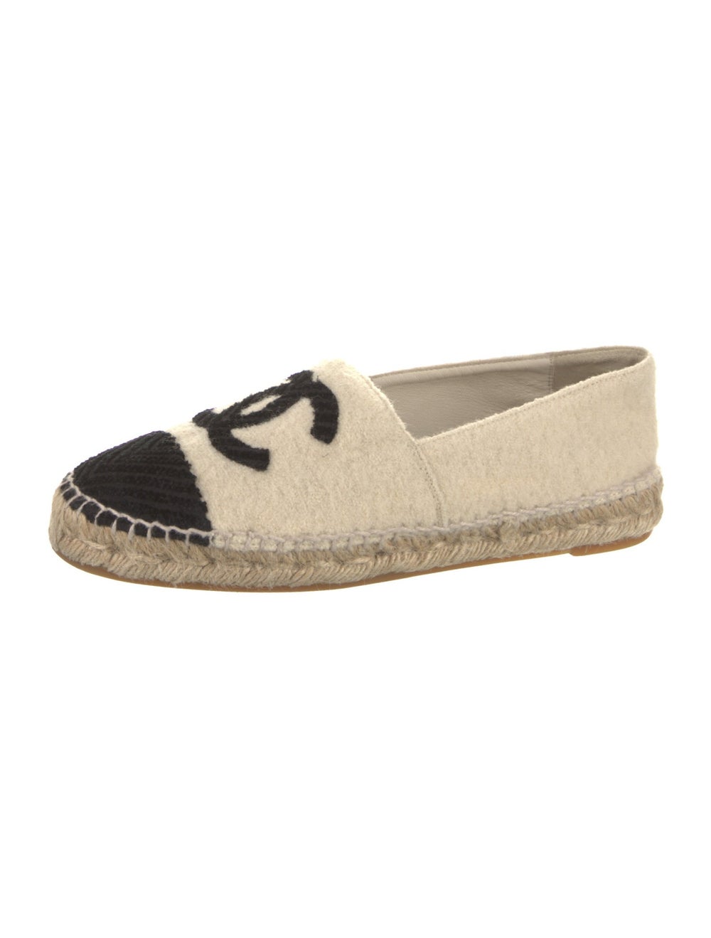 Chanel Interlocking CC Logo Wool Espadrilles - image 2