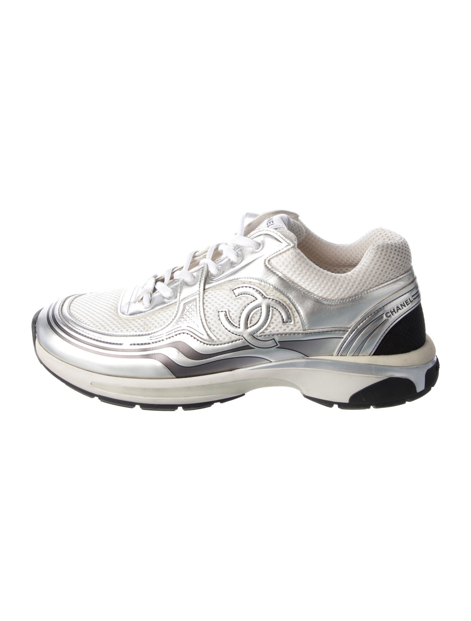 Chanel Interlocking CC Logo Mesh Sneakers