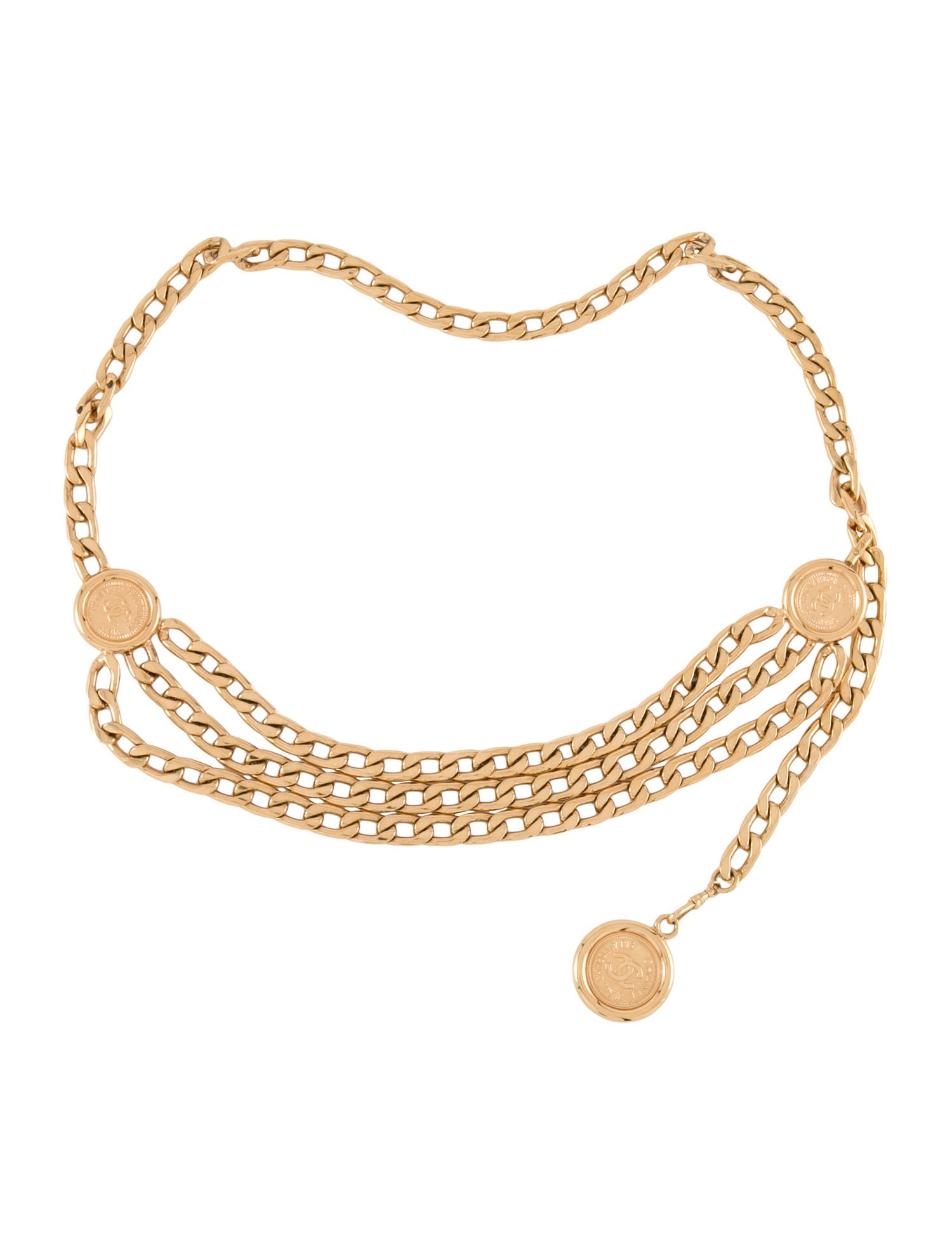 Chanel 1996 Medallion Waist Belt