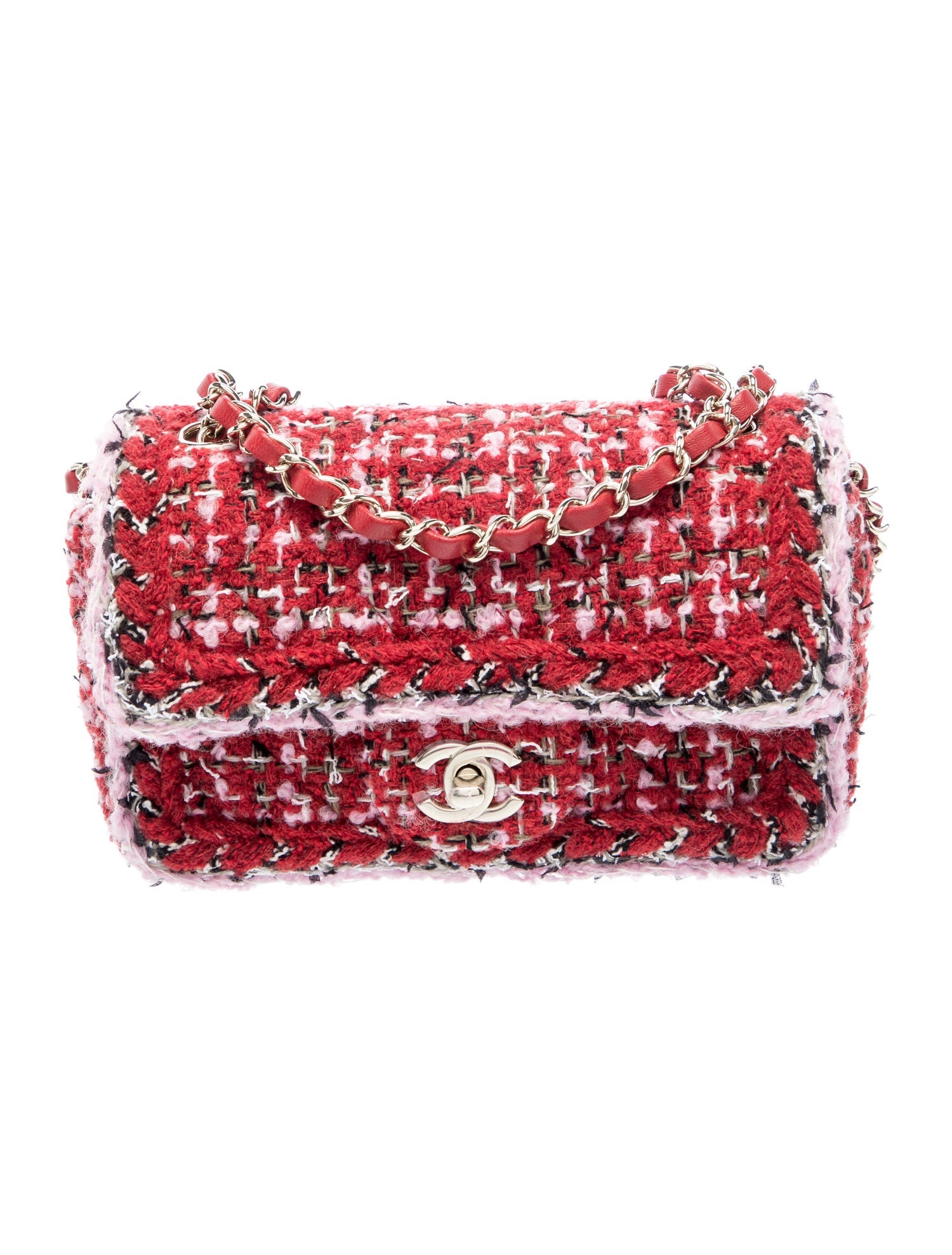 Chanel Tweed Rectangular Mini Classic Flap Bag