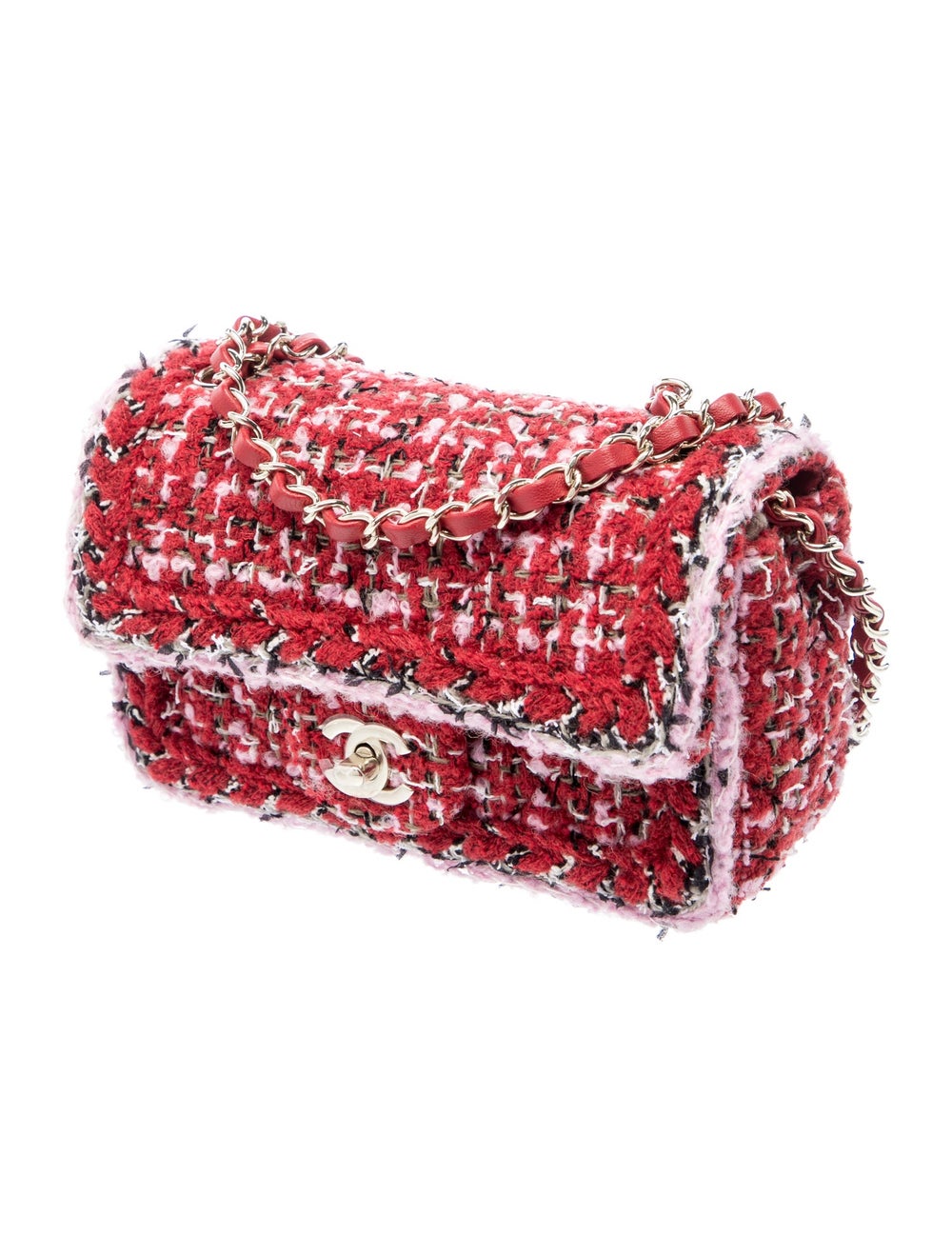 Chanel Tweed Rectangular Mini Classic Flap Bag - image 3