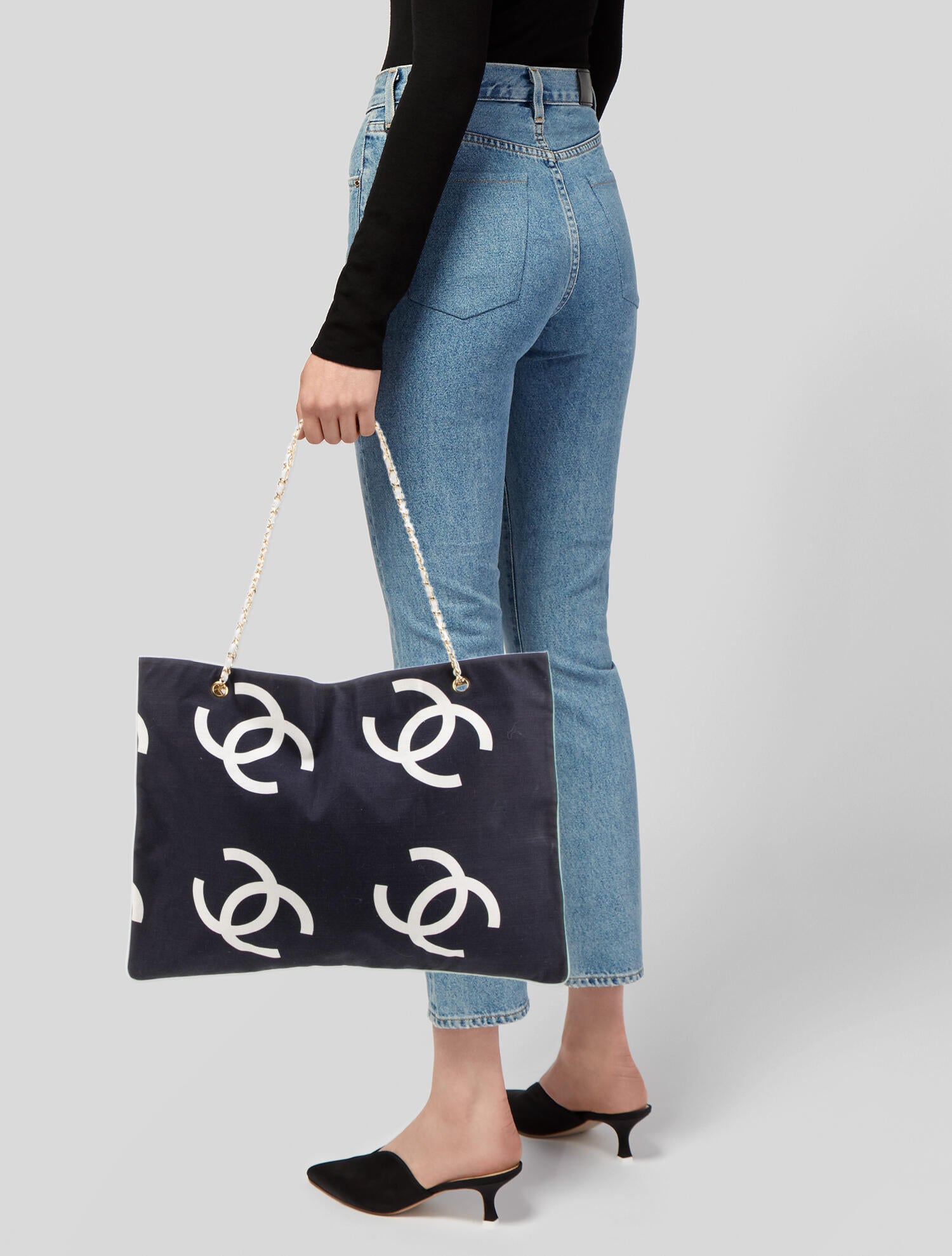 Chanel Large CC Chain Tote w/ Pouch