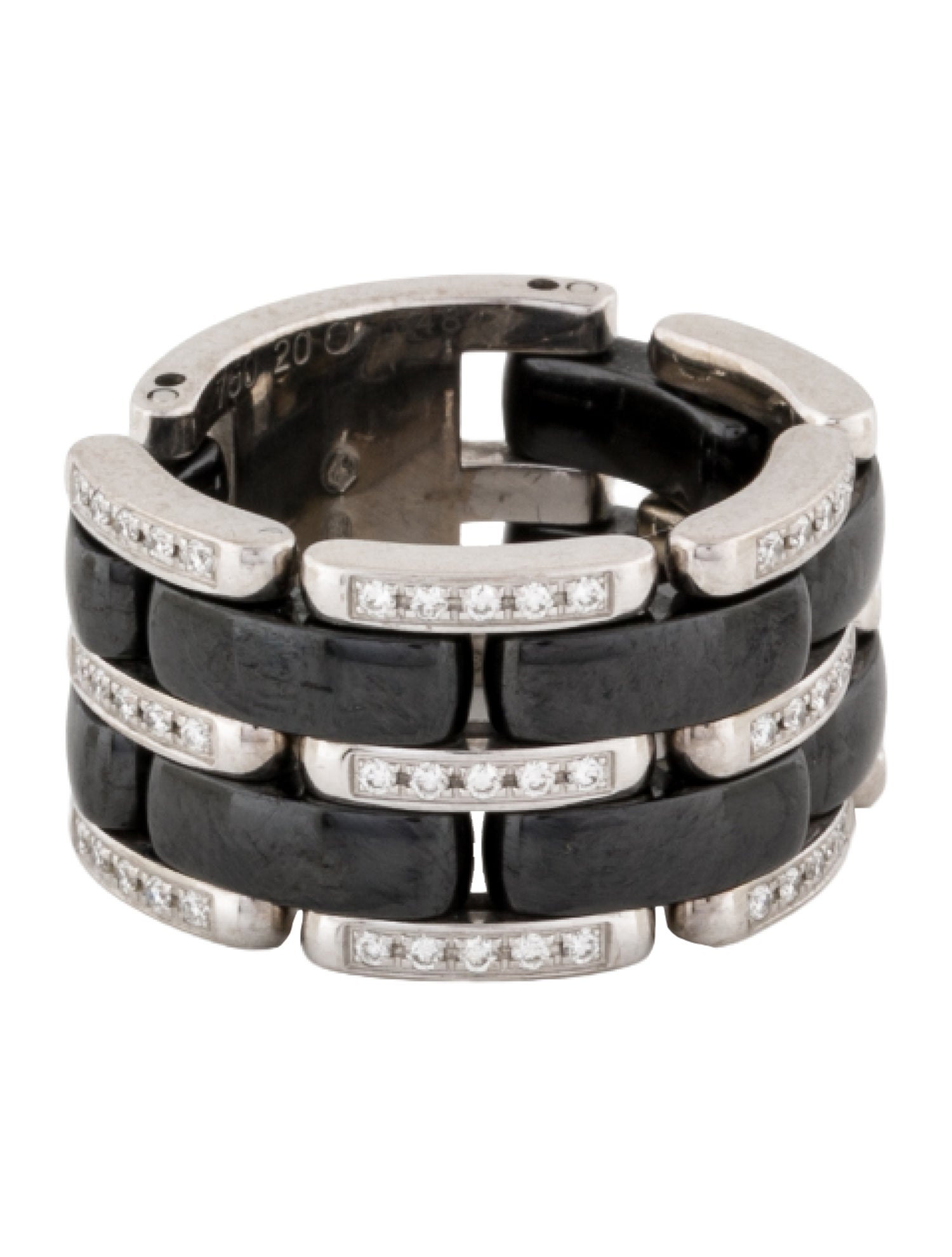 Chanel 18K Ceramic & Diamond Ultra Band