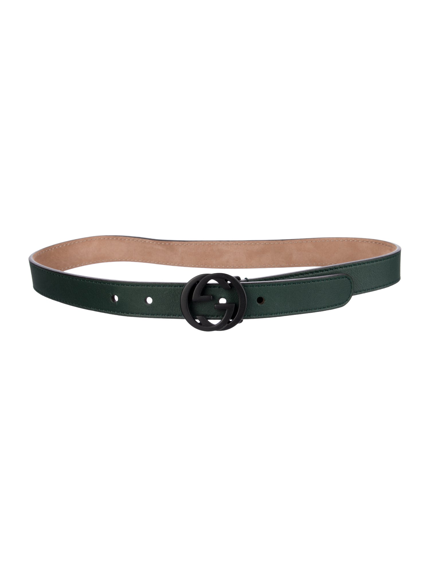 Gucci Kids Toddlers' Interlocking GG Leather Belt