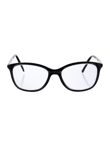 Pre-owned Chanel Wayfarer Eyeglasses In Black
