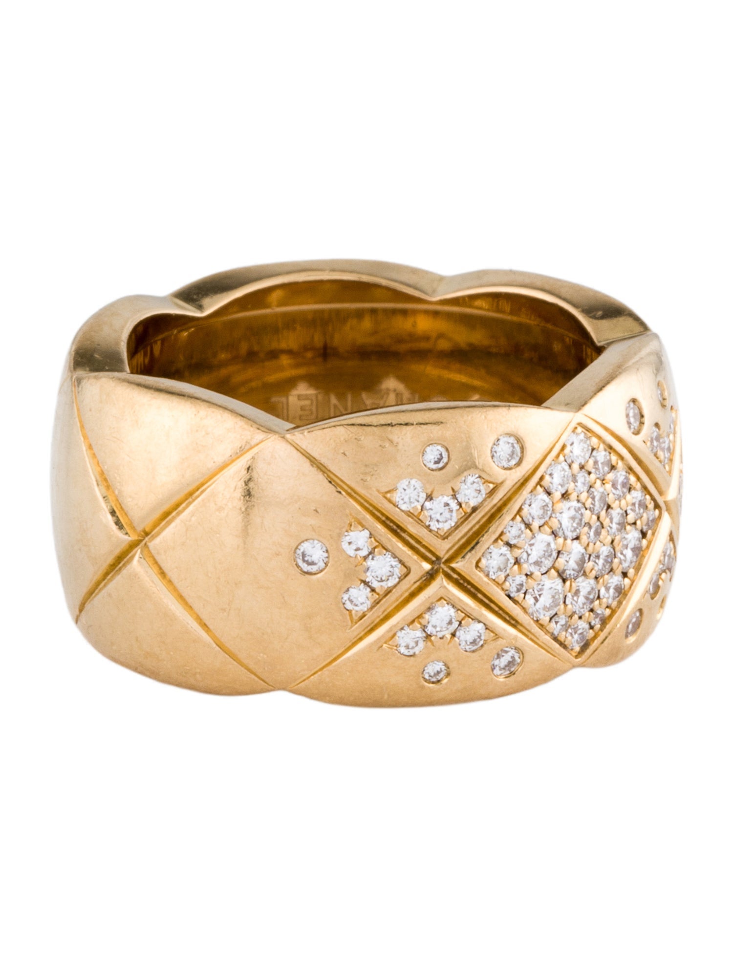 Chanel 18K Diamond Coco Crush Band