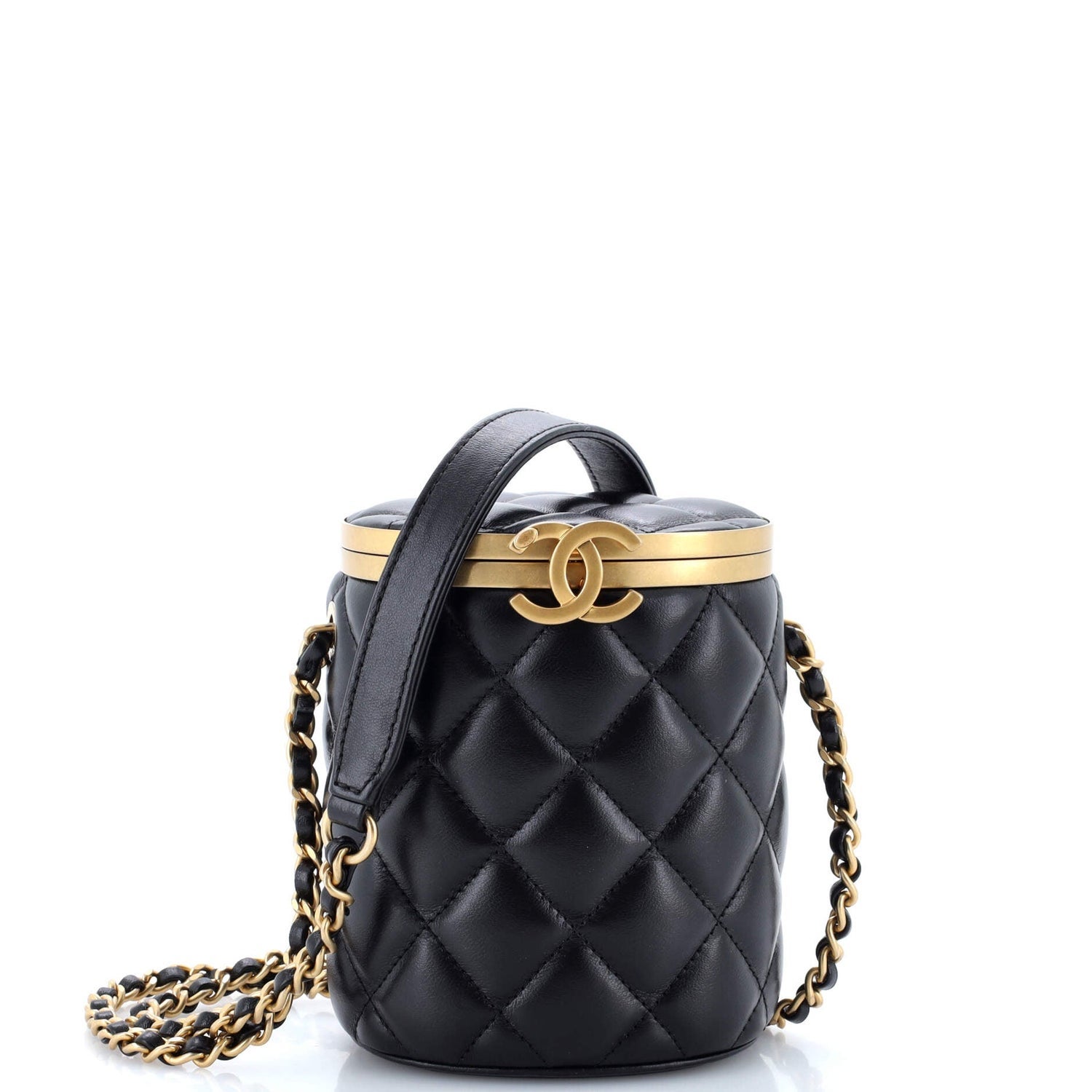 Chanel Leather Vanity Box Crossbody