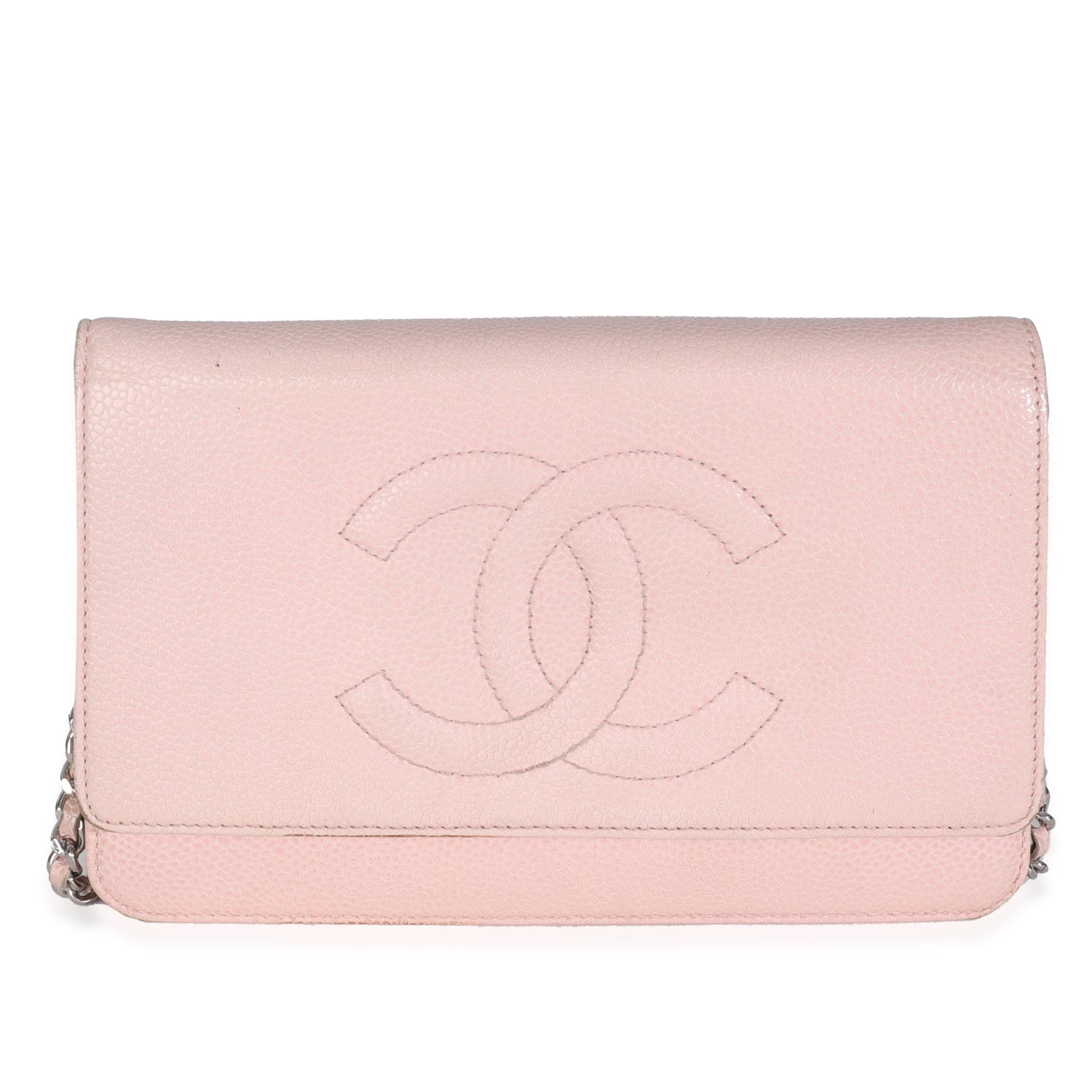 Chanel Leather CC Classic Wallet On Chain
