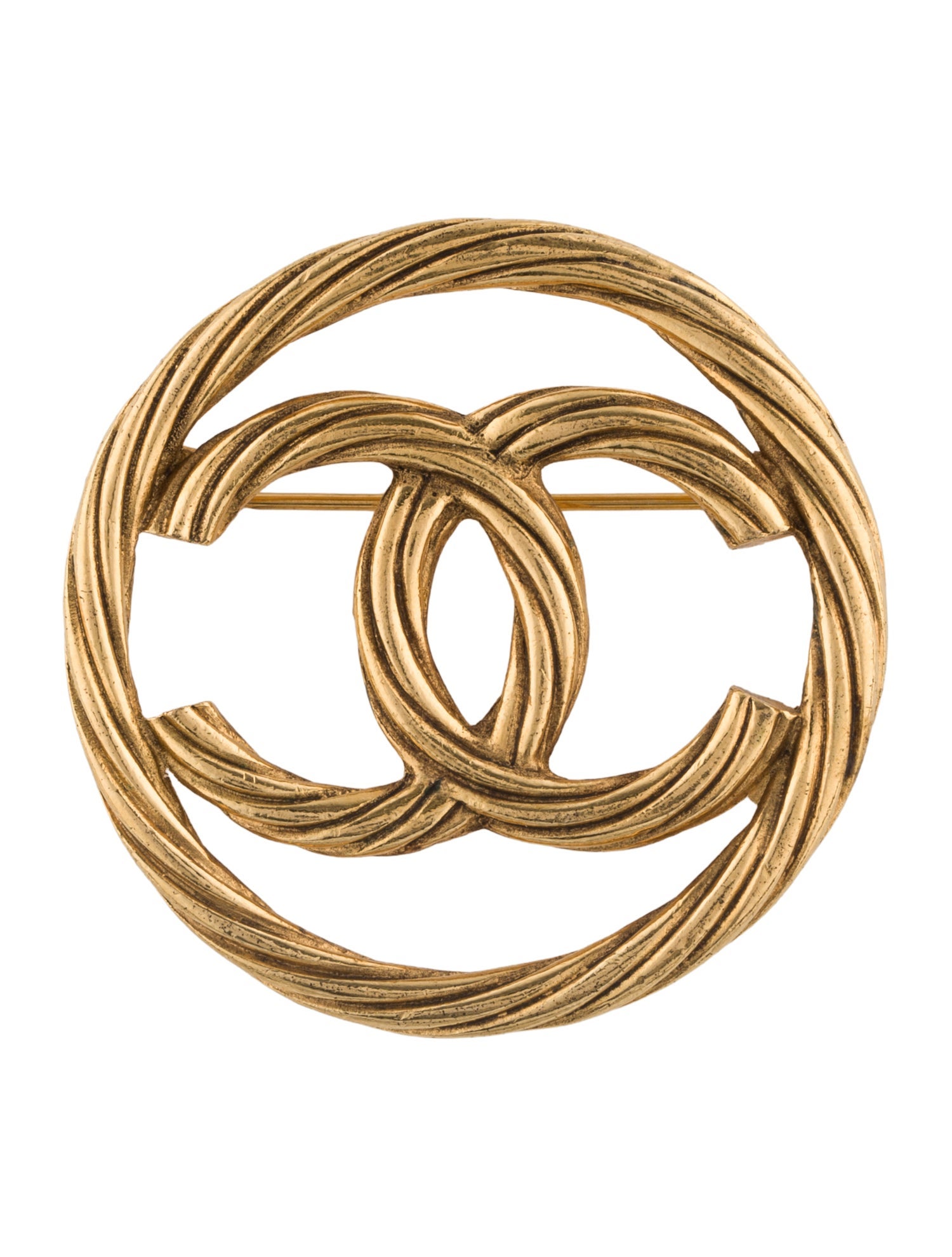 Chanel Vintage Rope CC Brooch