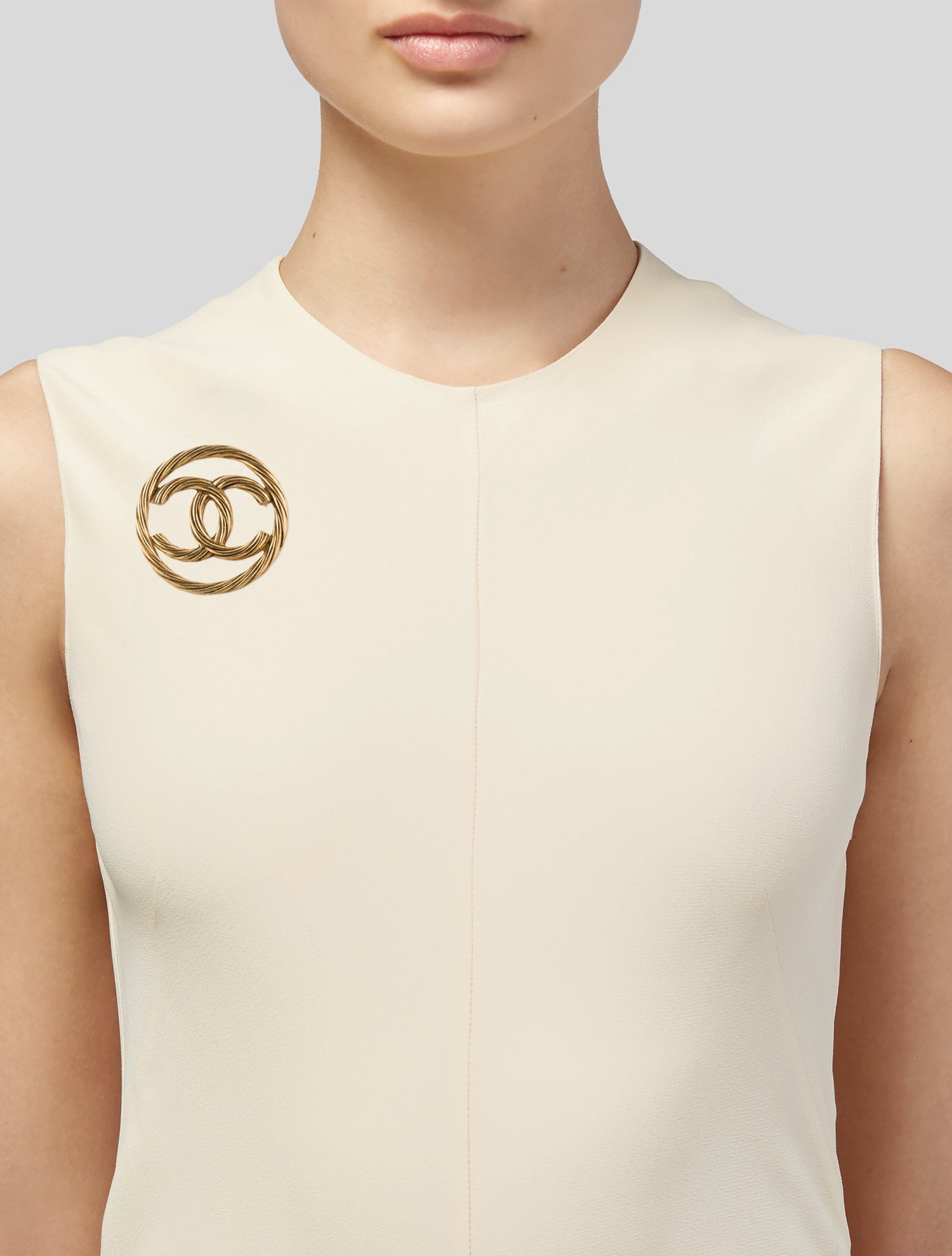 Chanel Vintage Rope CC Brooch