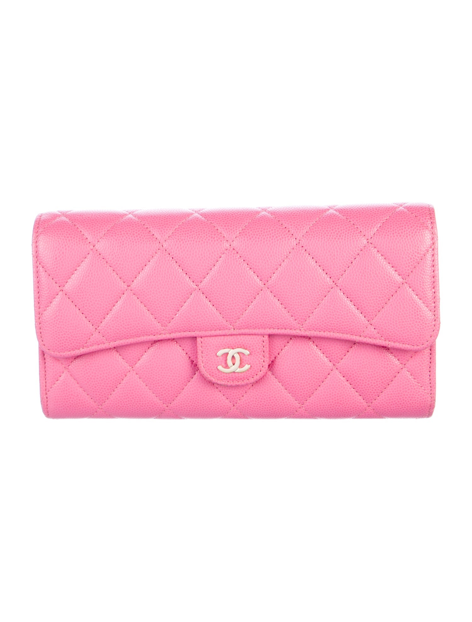 Chanel 2019 Interlocking CC Logo Trifold Wallet