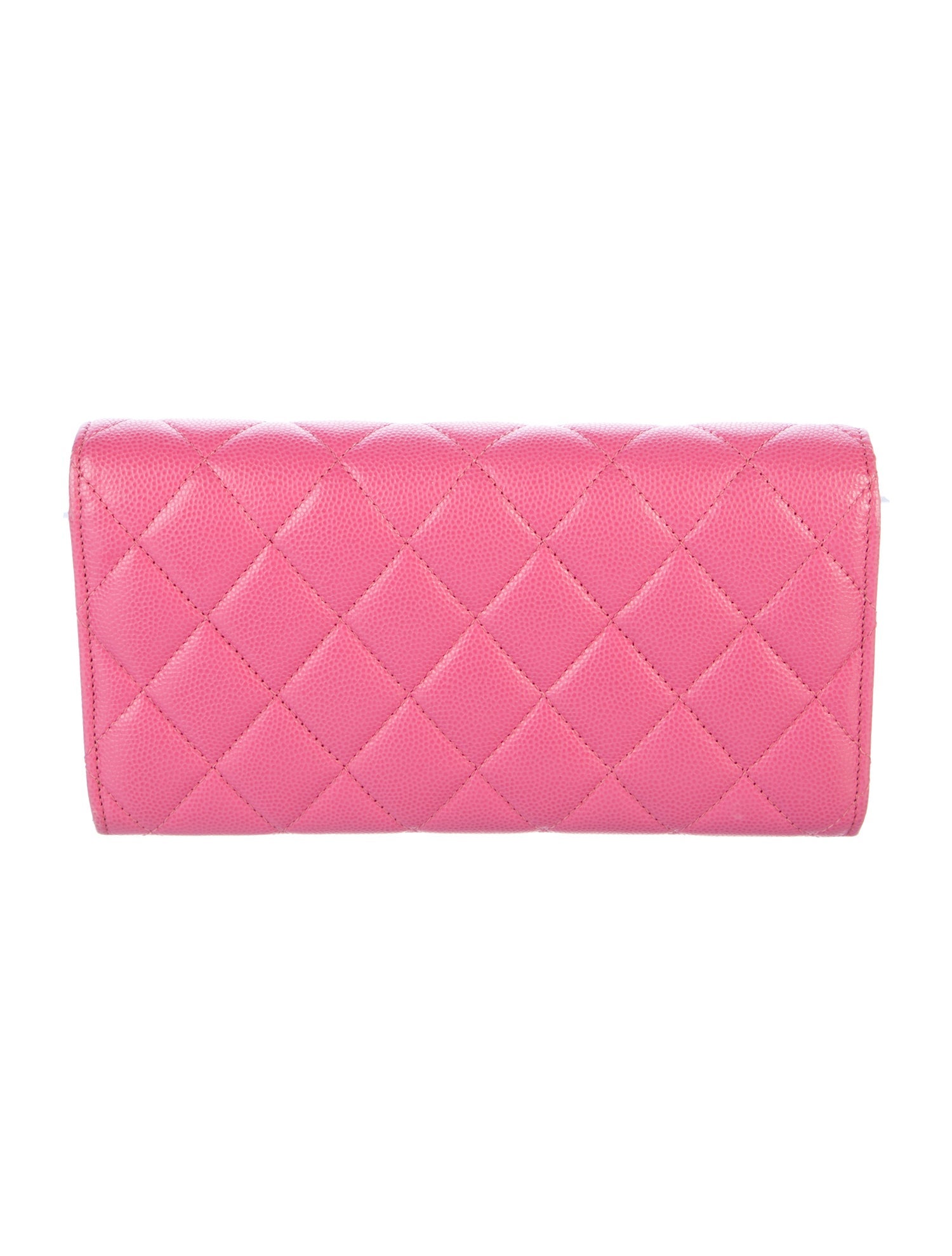 Chanel 2019 Interlocking CC Logo Trifold Wallet
