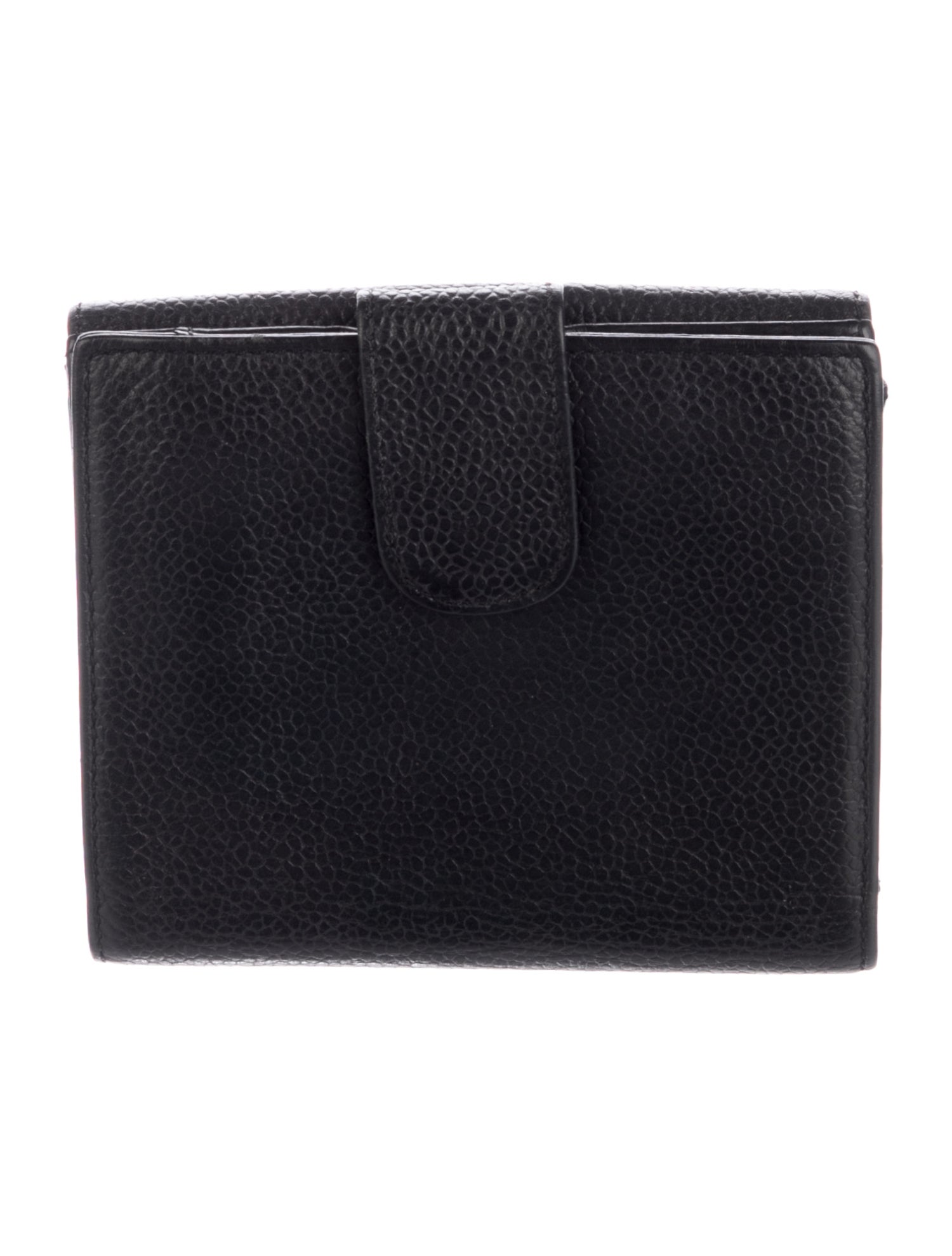 Chanel 1996-1997 Timeless Caviar Compact French Purse