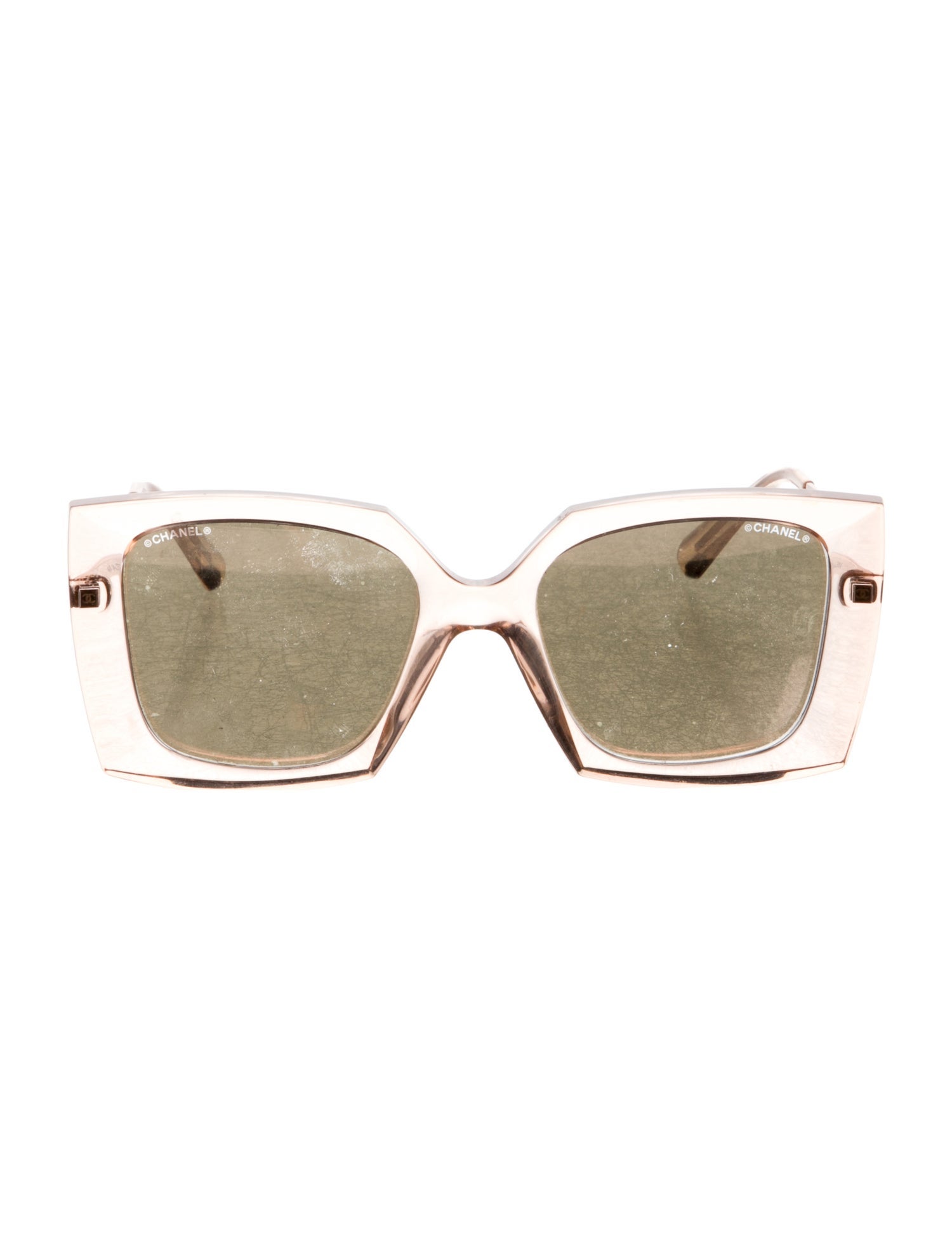 Chanel Interlocking CC Logo Square Sunglasses