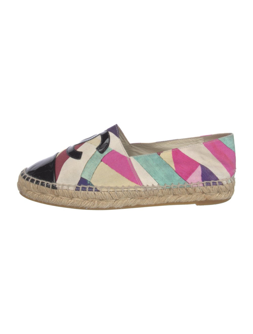 Chanel Canvas Colorblock Pattern Espadrilles - image 1