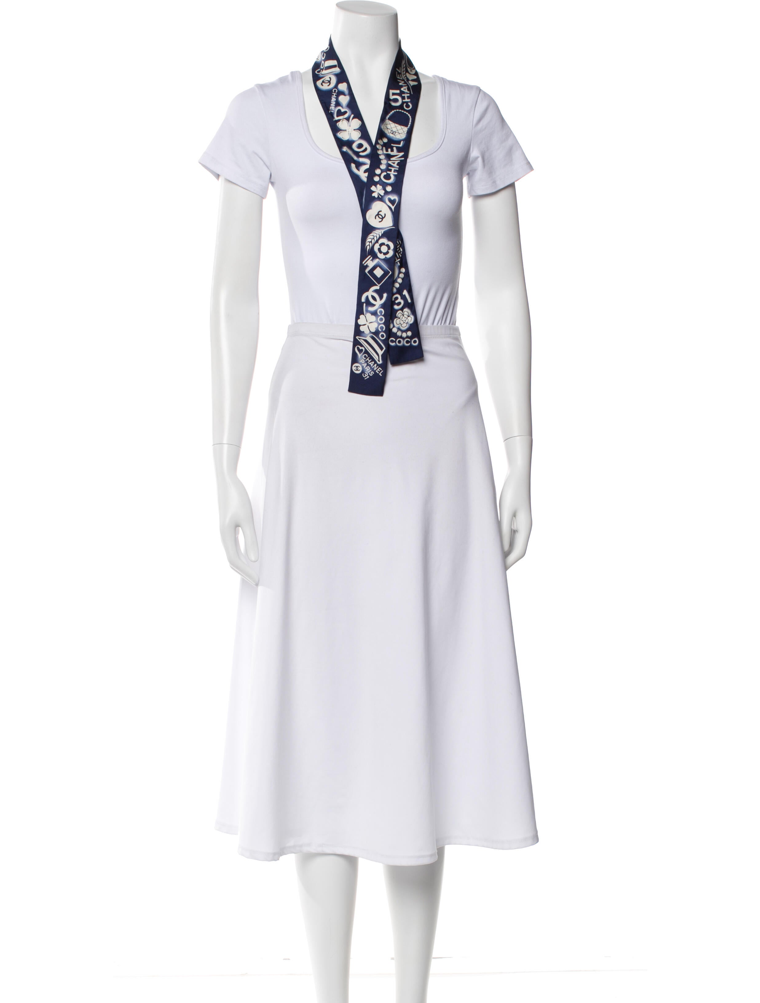 Silk Interlocking CC Logo Scarf