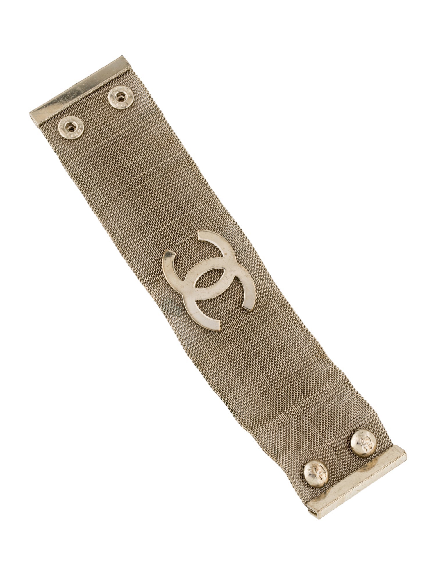 Chanel Mesh CC Wrap Bracelet