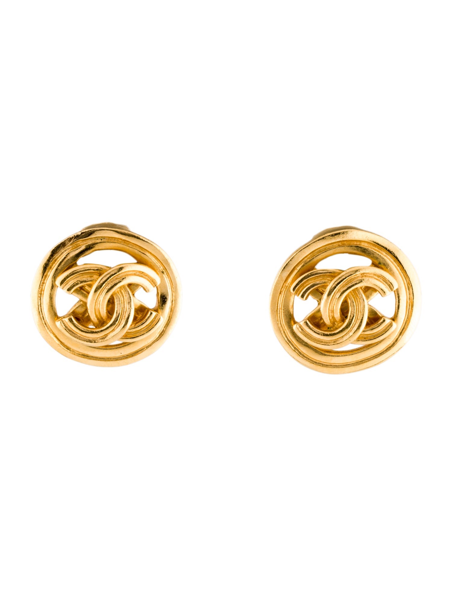 Chanel Vintage CC Clip-On Earrings