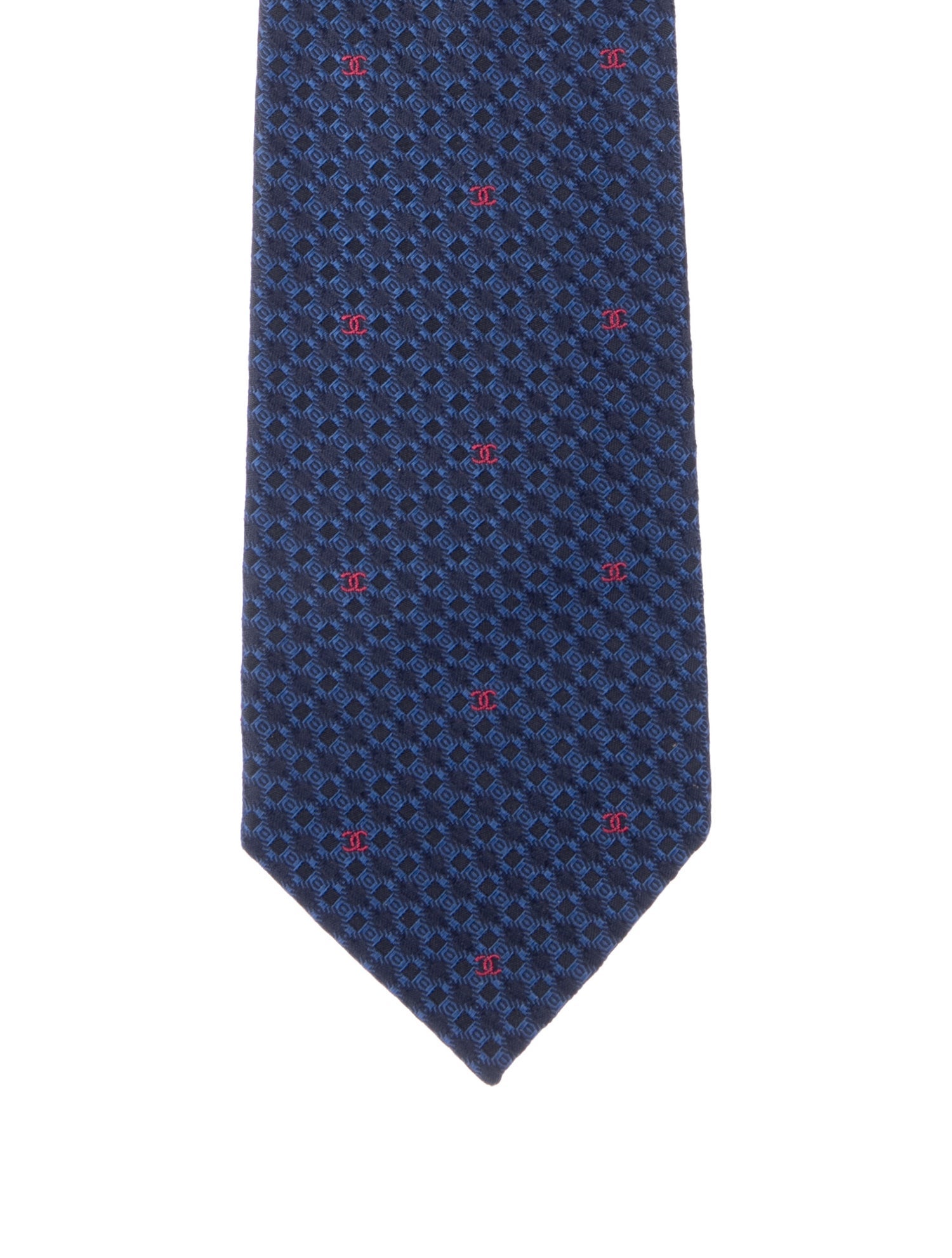 Chanel Silk Pattern Tie w/Tags