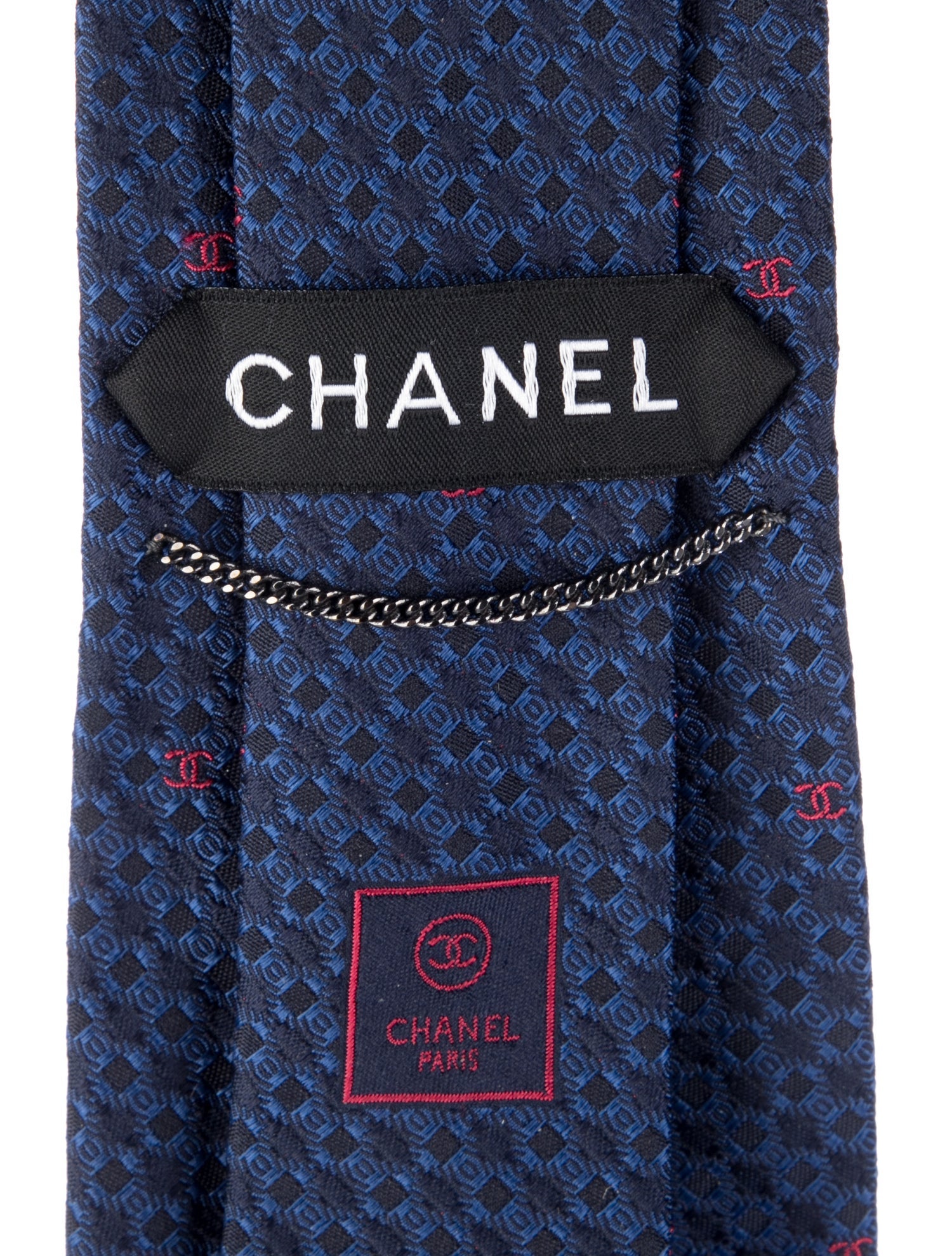 Chanel Silk Pattern Tie w/Tags