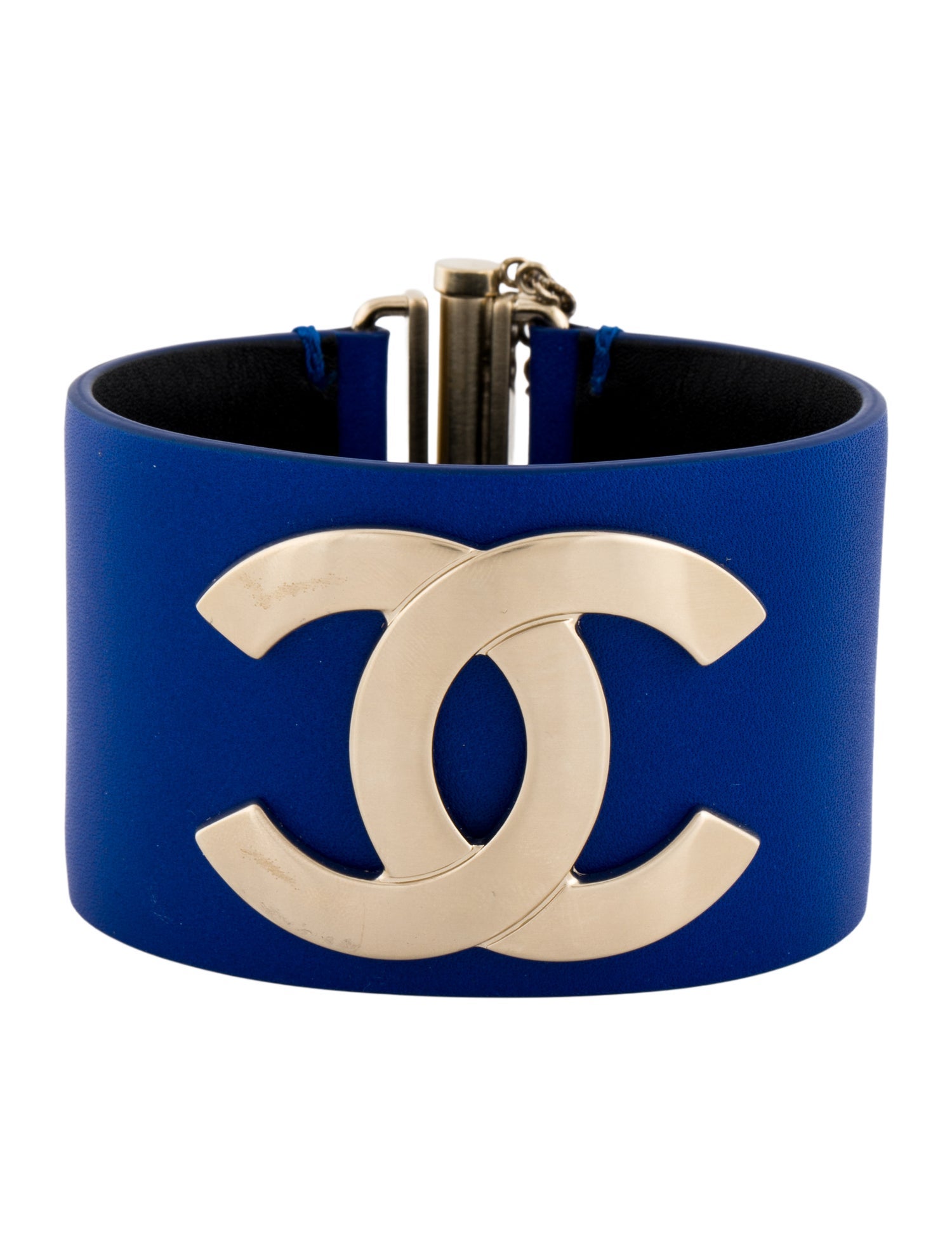 Chanel Leather CC Wrap Bracelet